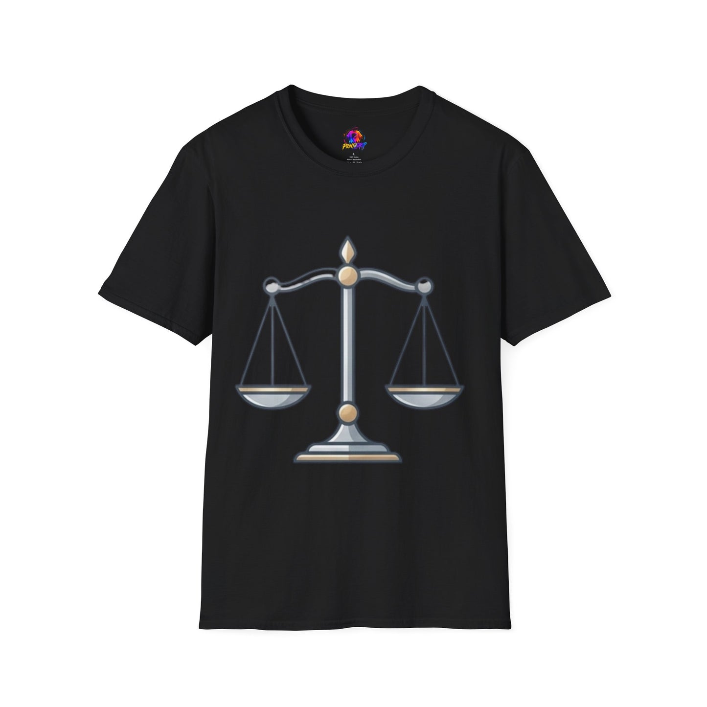 Libra Scales T-Shirt — Zodiac Balance Graphic Tee