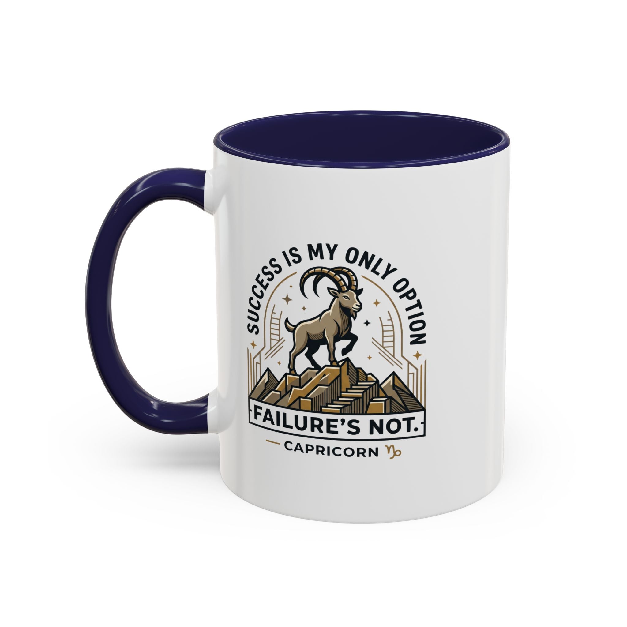 Capricorn Coffee Mug – "Success Is My Only Option, Failure's Not" Zodiac Gift