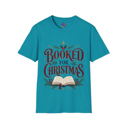 T-Shirt — "Booked for Christmas" Literary Holiday Tee