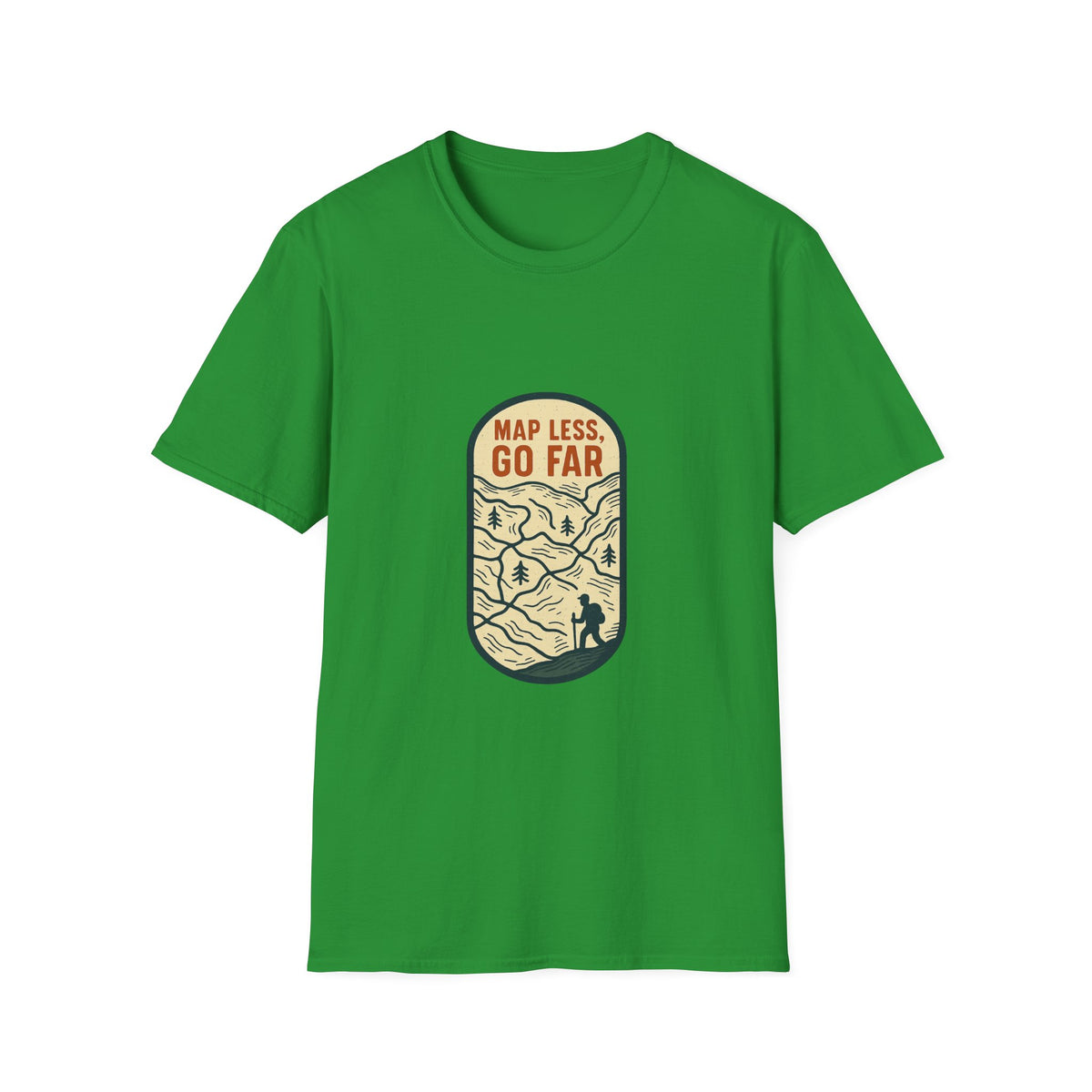 Map Less Go Far T‑Shirt — Vintage Adventure Travel Tee - Trending Now - August 2026