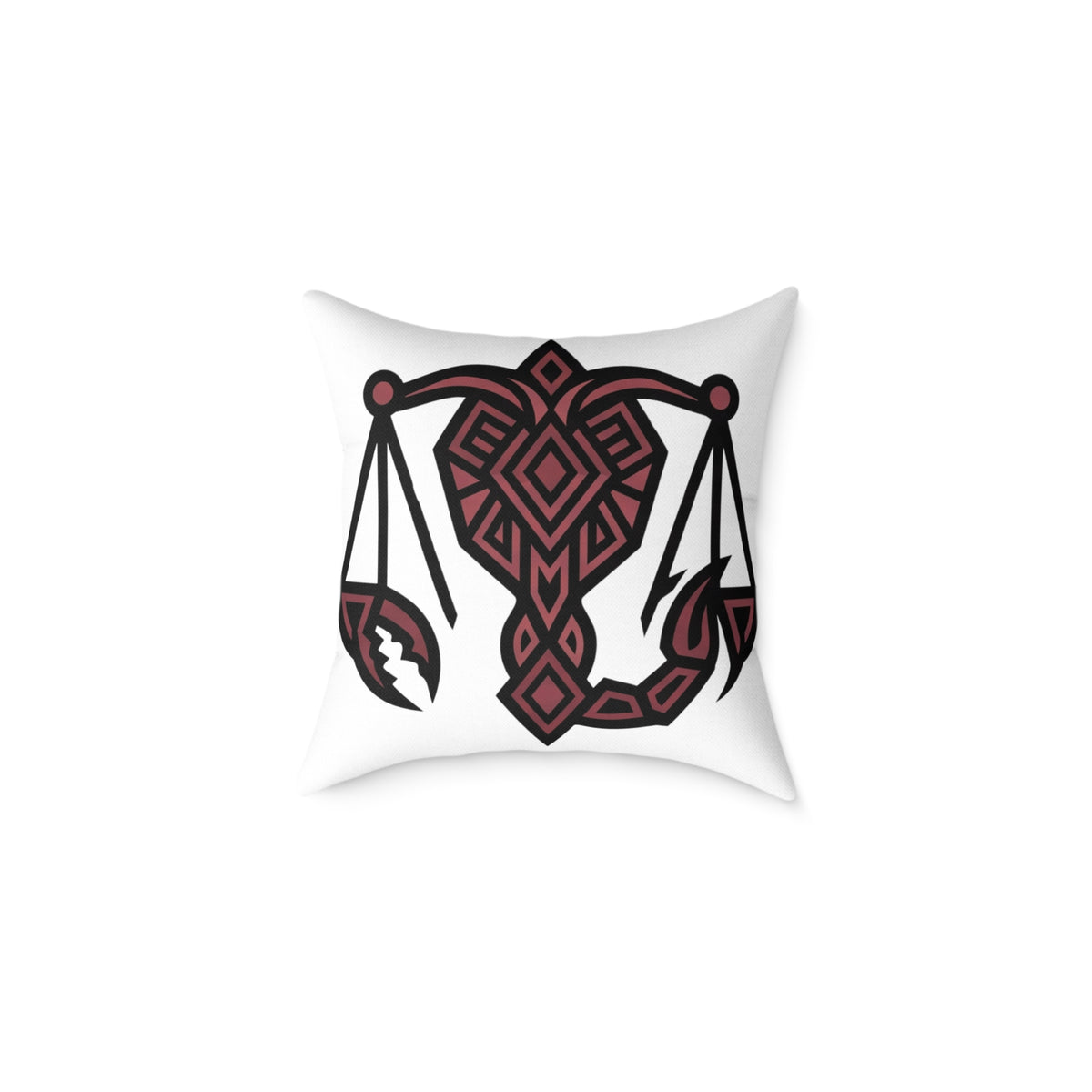 Scorpio Balance Zodiac Square Poly Canvas Pillow