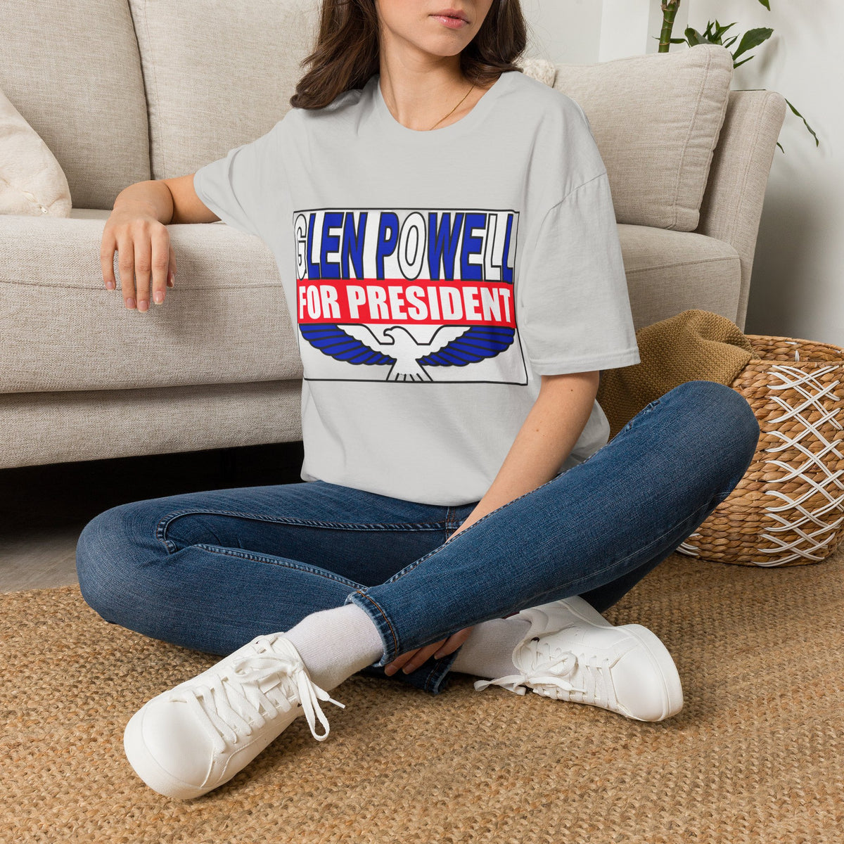 T-Shirt — Glen Powell For President Graphic Tee - Trending Now - August 2026