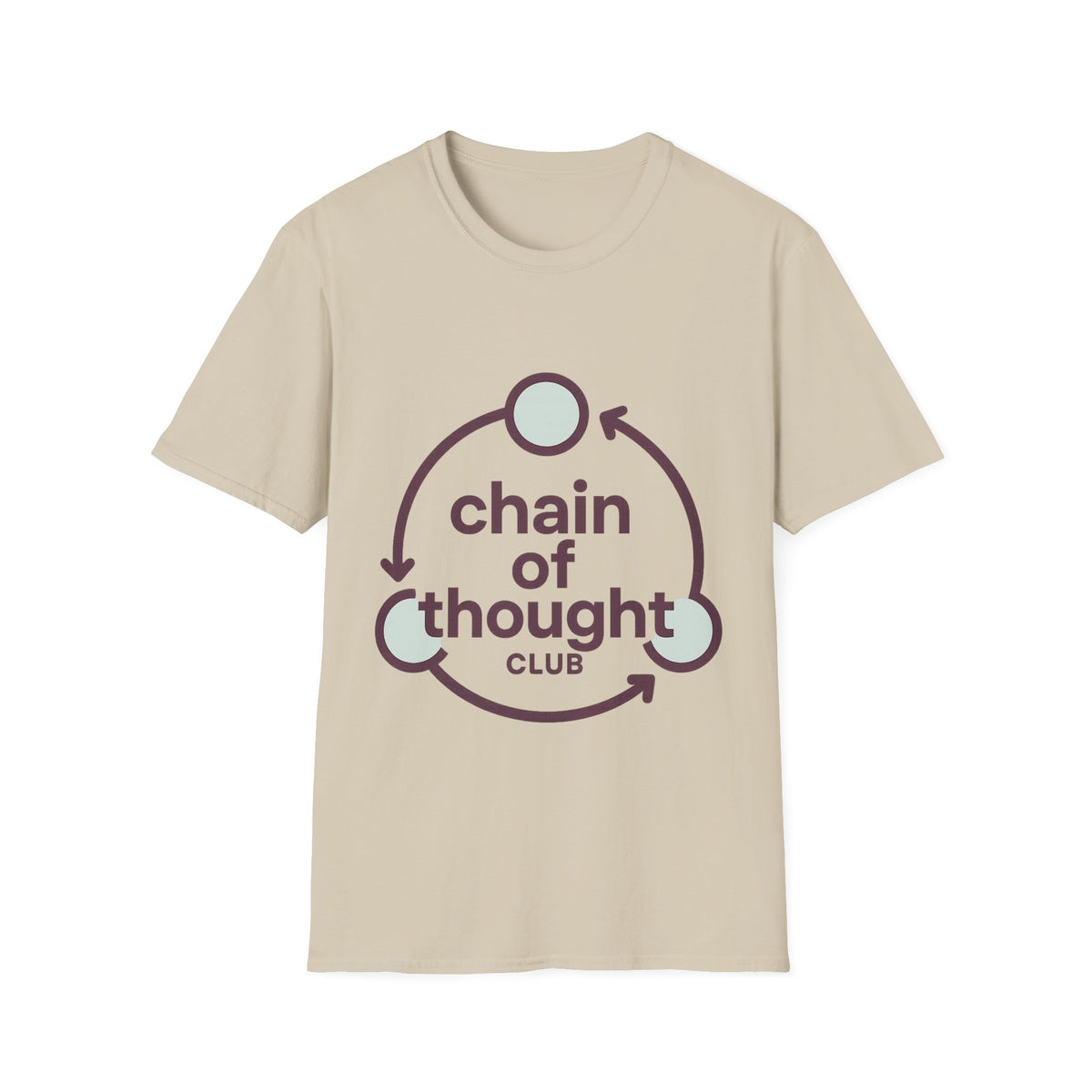 "Chain Of Thought" Minimalist Emblem Tee | Intellectual Philosophy T-Shirt - Trending Now - September 2026