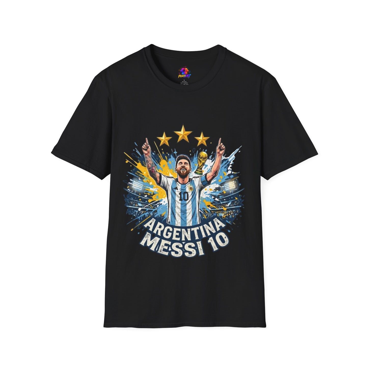 Argentina Messi Soccer T‑Shirt — World Cup Champion Fan Tee