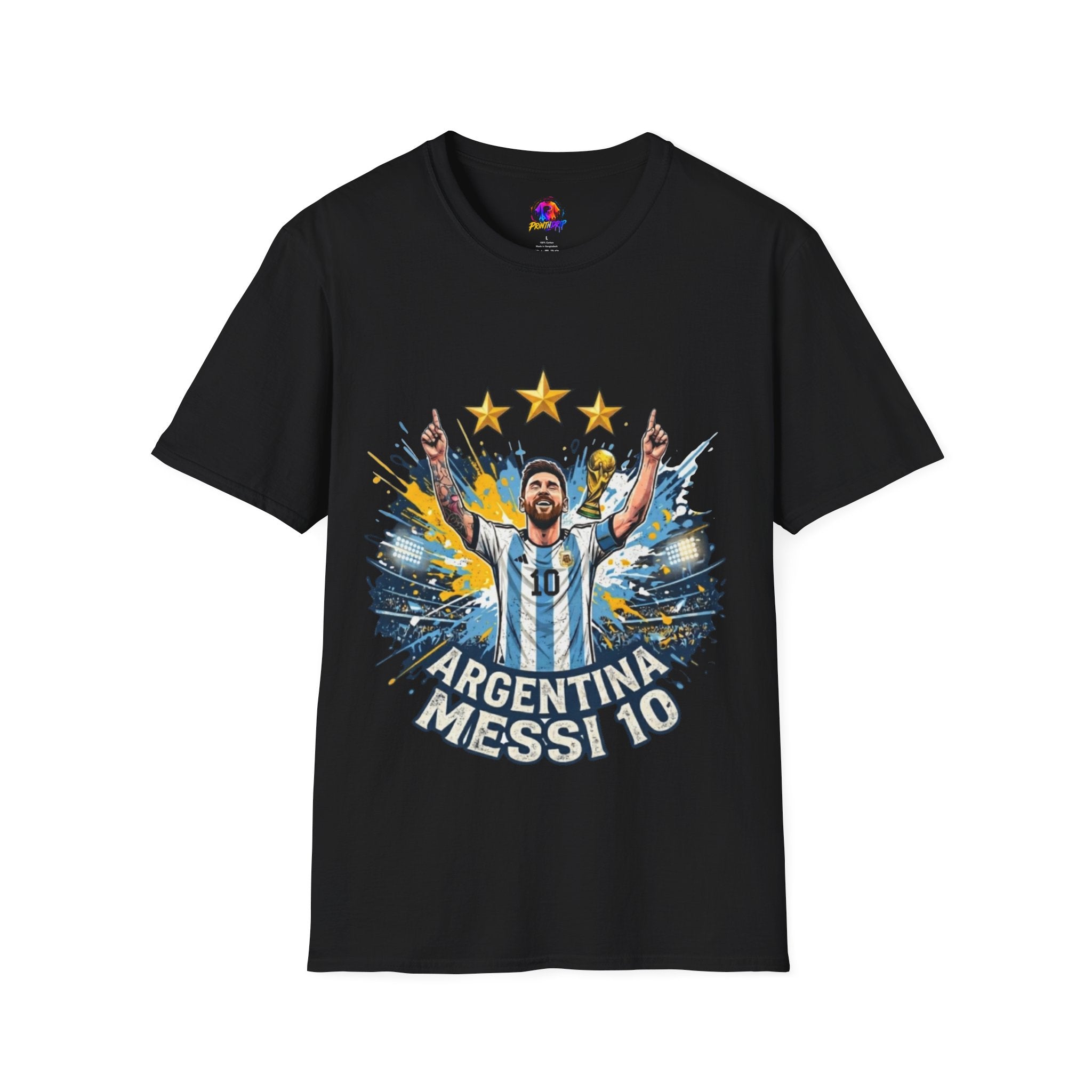 Argentina Messi Soccer T‑Shirt — World Cup Champion Fan Tee
