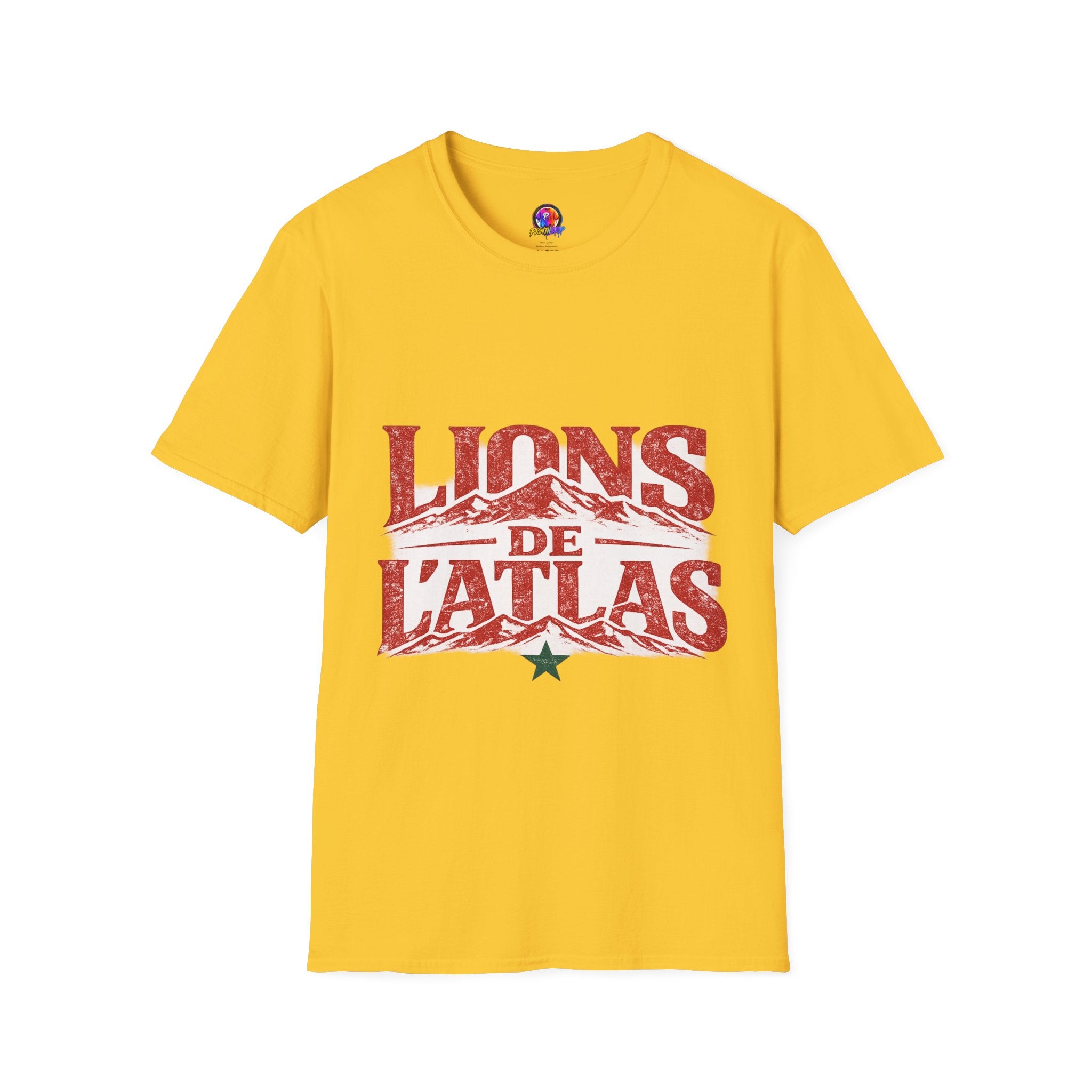 Morocco Lions de Atlas T-Shirt — Vintage Moroccan Atlas Mountain Graphic Tee