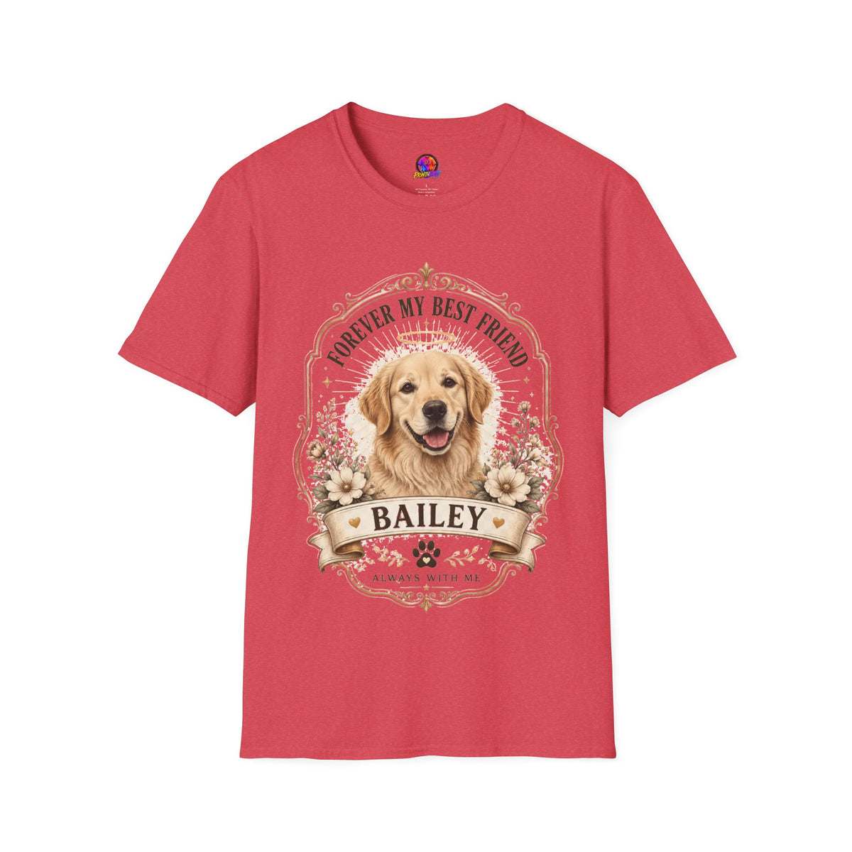 Forever My Best Friend Memorial Dog T-Shirt — Personalized Pet Tribute Tee