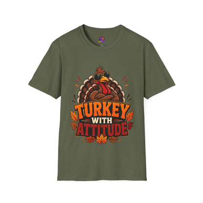 Turkey With Attitude T-Shirt — Funny Thanksgiving Turkey Graphic Tee