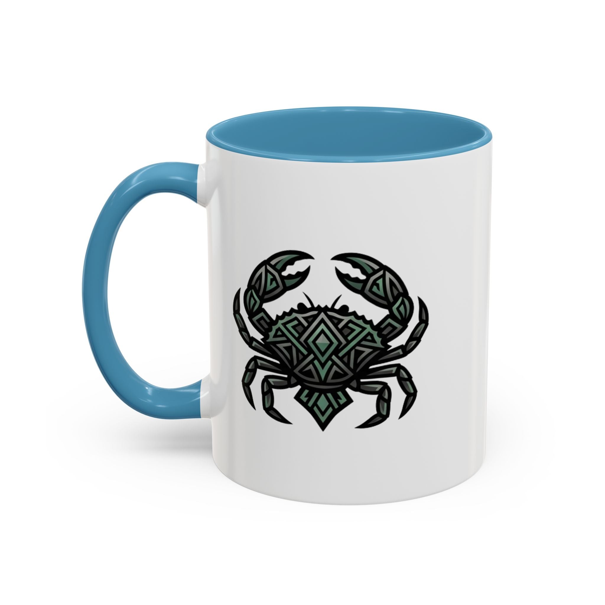 Cancer Zodiac Coffee Mug — Geometric Crab Accent Mug