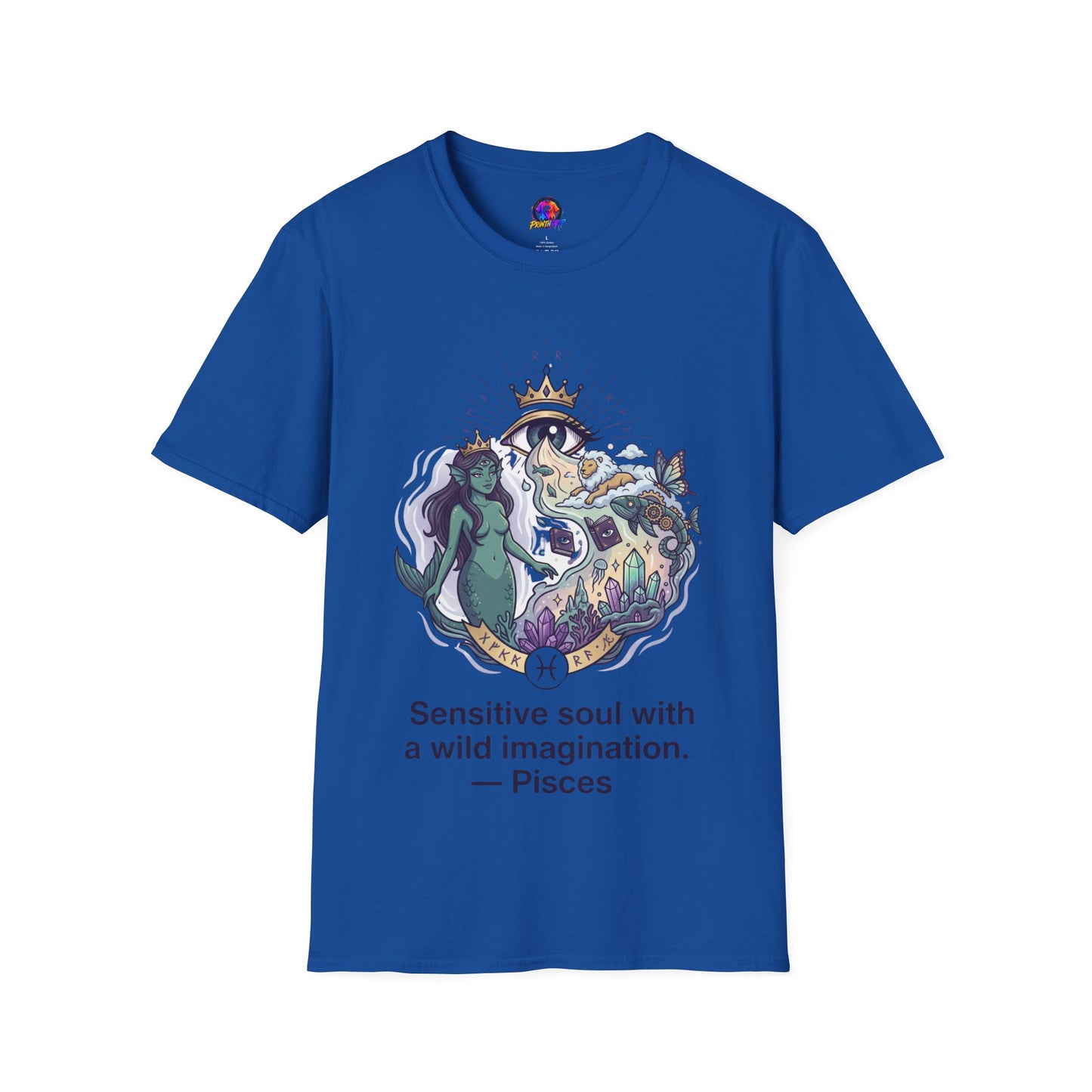 Mystical Mermaid Eye T-Shirt — 'Sensitive soul with a wild imagination' Graphic Tee