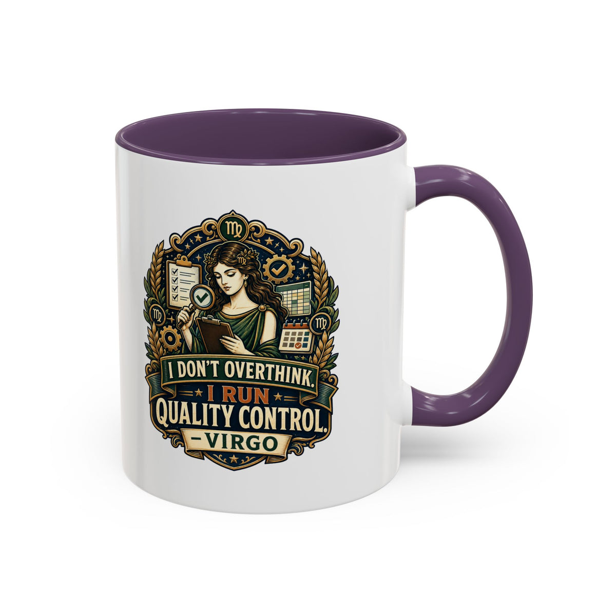 Zodiac Virgo Accent Coffee Mug