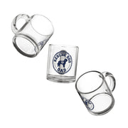 Funny Glass Mug Rescue Dog Dad Glass Mug — 10oz Clear Coffee Cup for Dog Lovers