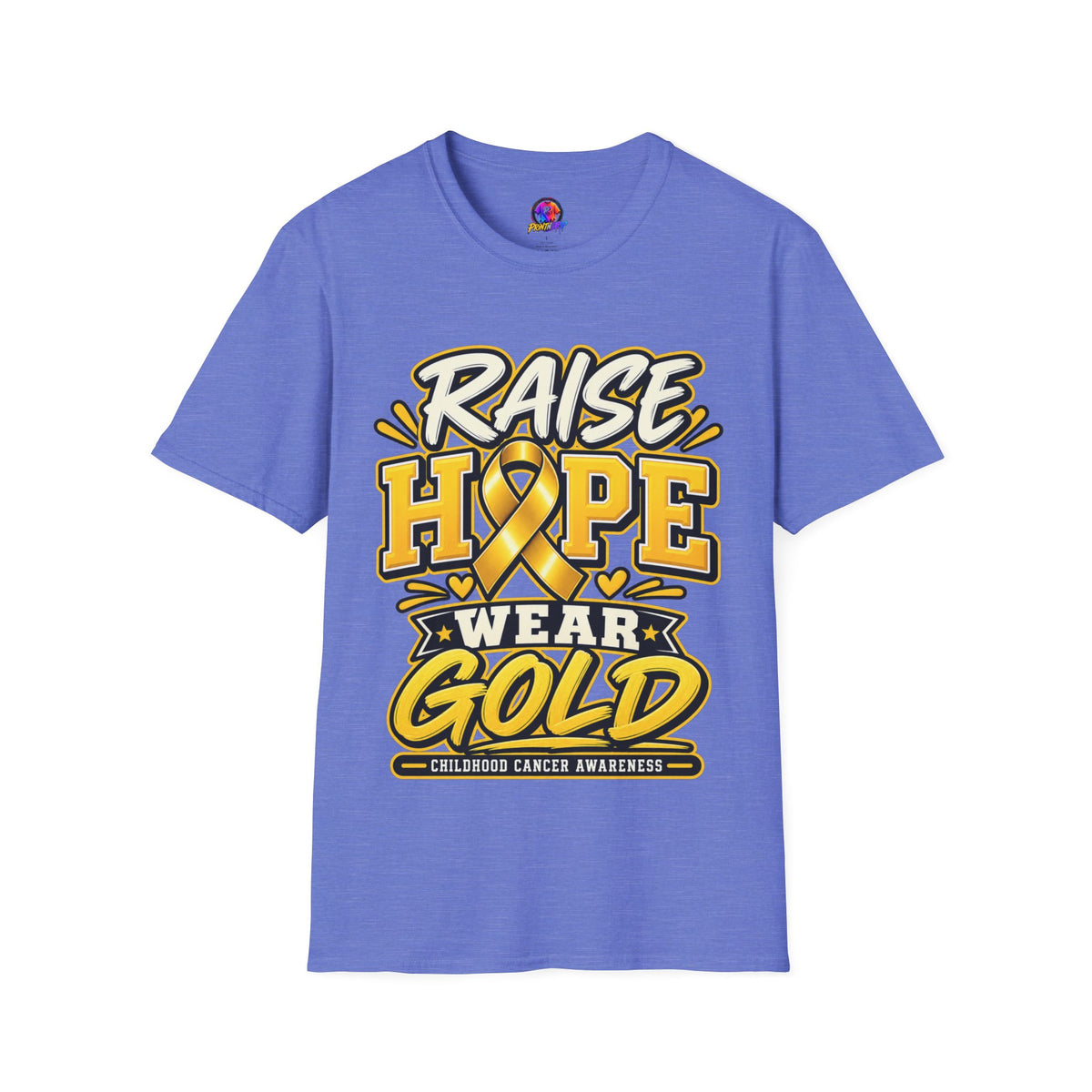 Raise Hope Wear Gold T-Shirt — Childhood Cancer Awareness