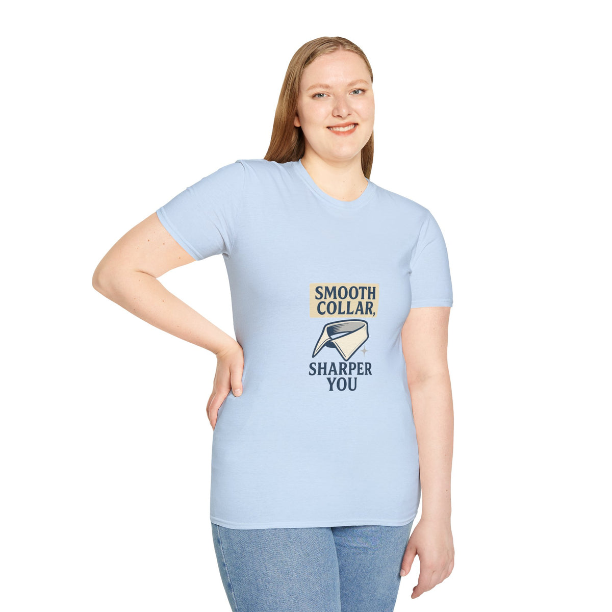 T-Shirt — "Smooth Collar, Sharper You" Razor Graphic Tee - Trending Now - October 2026