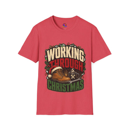 Working Through Christmas T-Shirt — Funny Holiday Nurse/Worker Gift