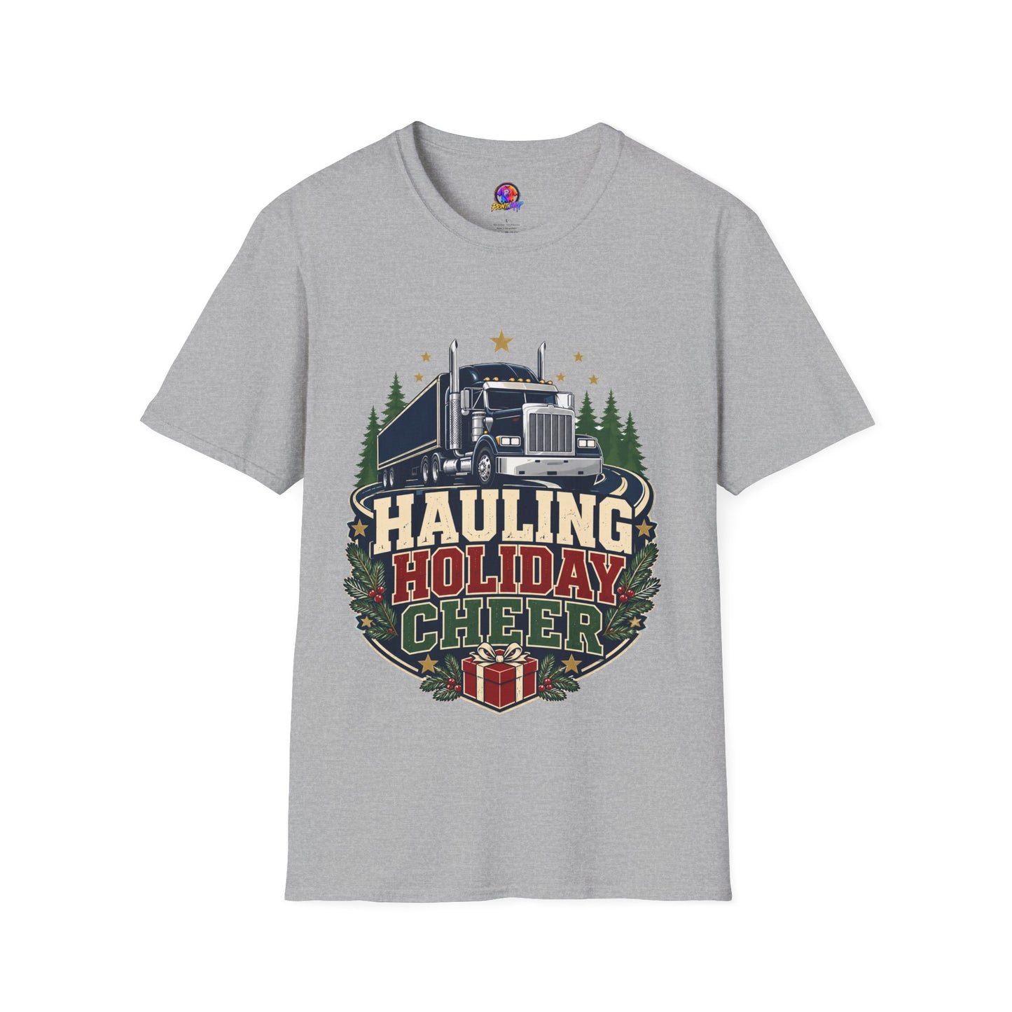 Christmas Truck T‑Shirt — "Hauling Holiday Cheer" Festive Trucker Tee
