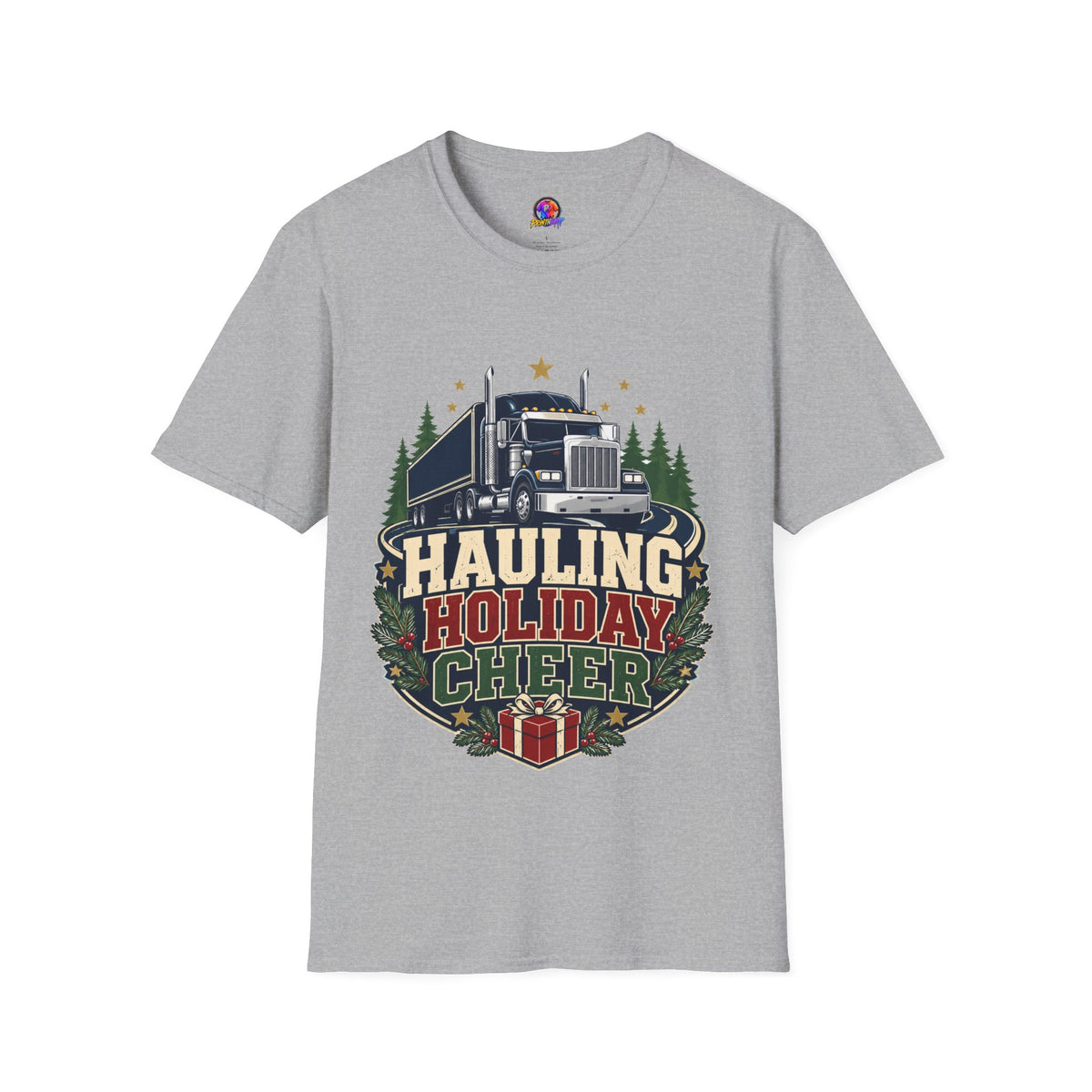 Christmas Truck T‑Shirt — "Hauling Holiday Cheer" Festive Trucker Tee