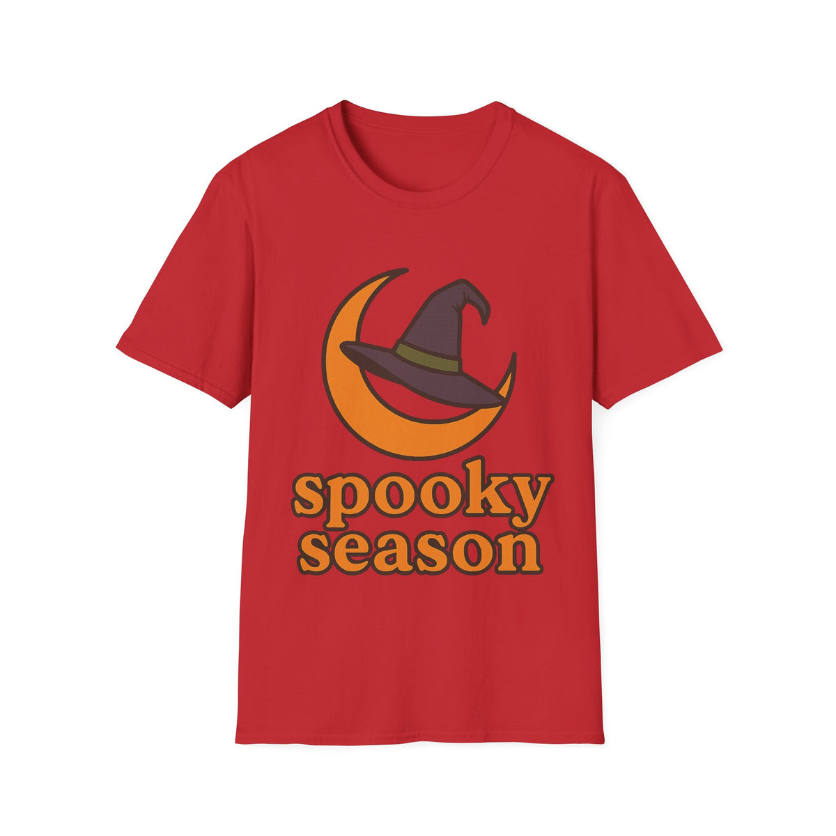 Spooky Season T-Shirt — Witch Hat & Moon Halloween Tee - Trending Now - August 2026