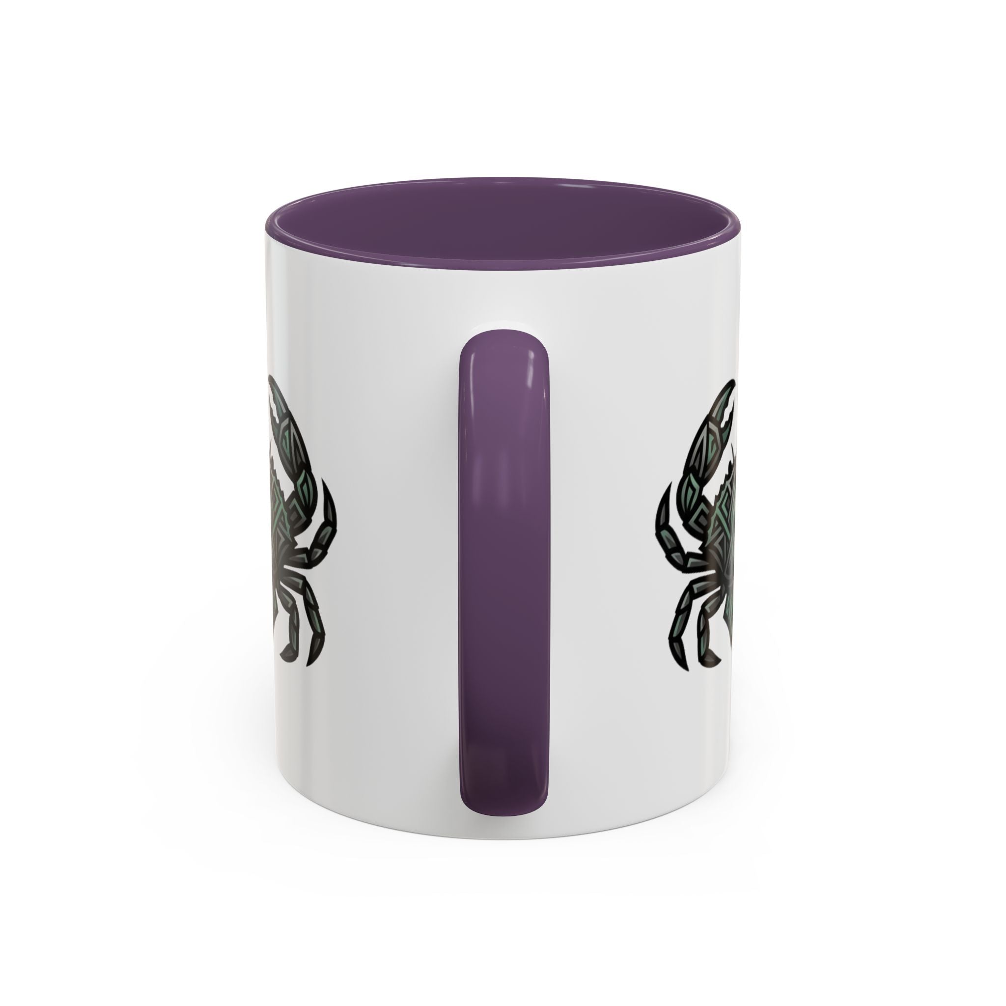 Cancer Zodiac Coffee Mug — Geometric Crab Accent Mug