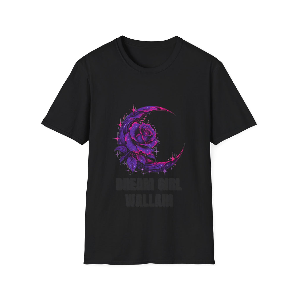 Dream Girl Wallahi Crescent Moon T-Shirt - Floral Celestial Graphic Tee - Trending Now - September 2026