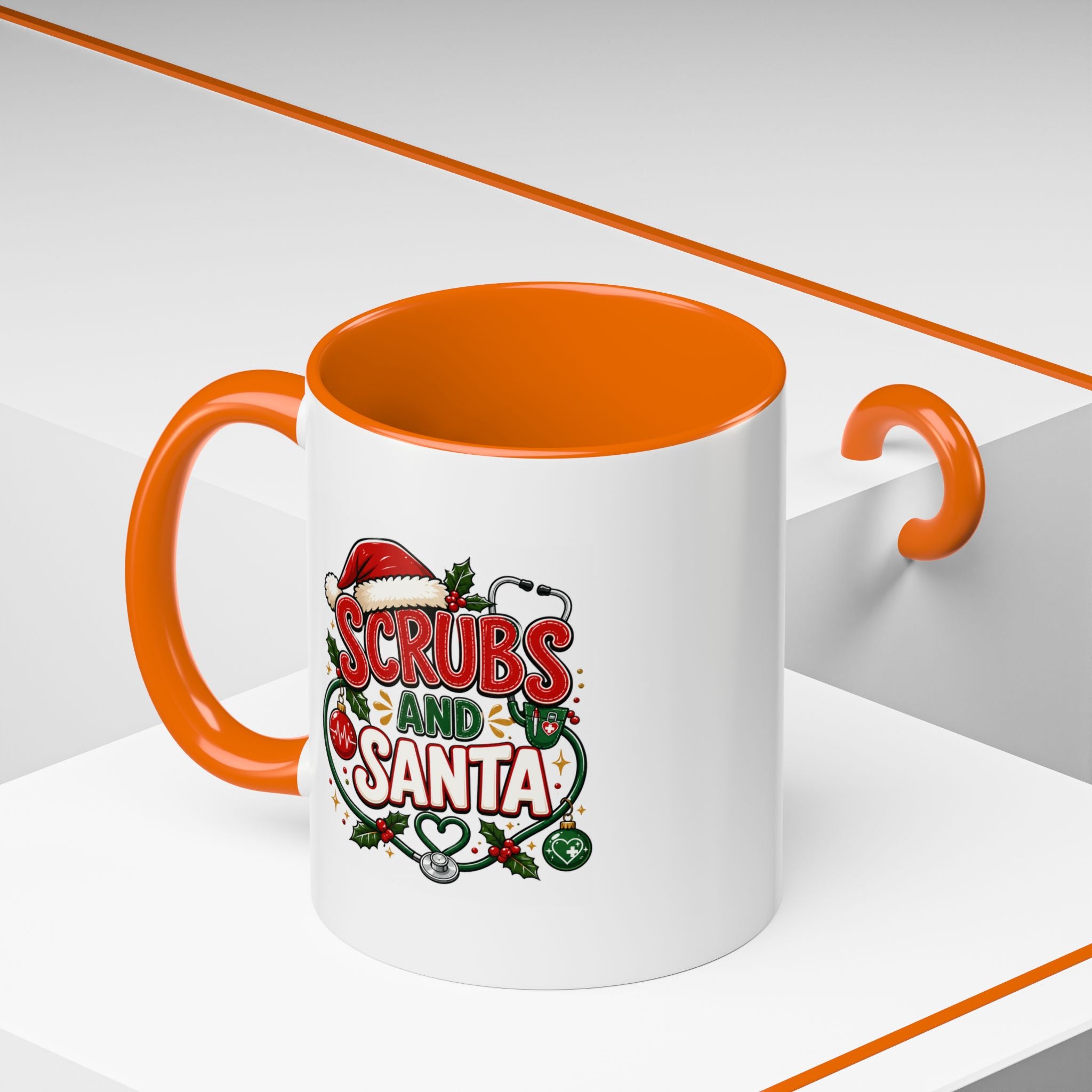 Scrubs and Santa Christmas Coffee Mug