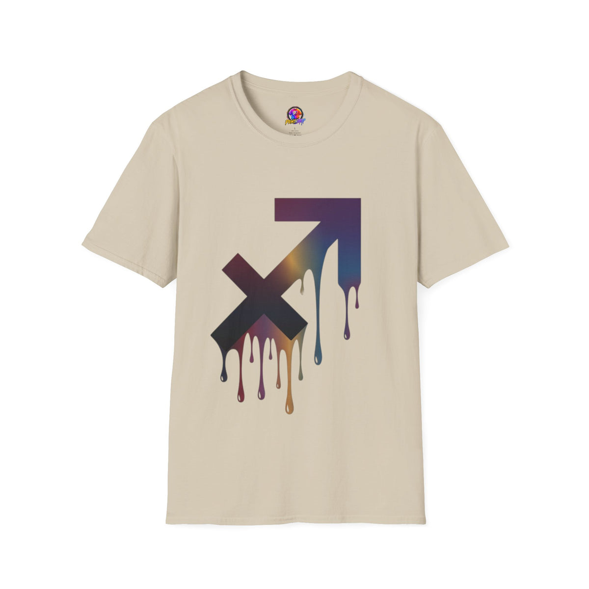 Sagittarius Drip T-Shirt — Gradient Astrological Arrow Tee