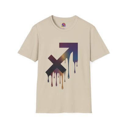 Sagittarius Drip T-Shirt — Gradient Astrological Arrow Tee