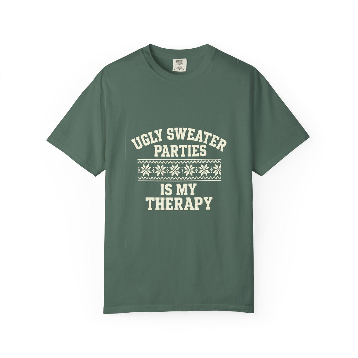 Ugly Sweater Parties Is My Therapy T-Shirt - Trending Now - October 2026