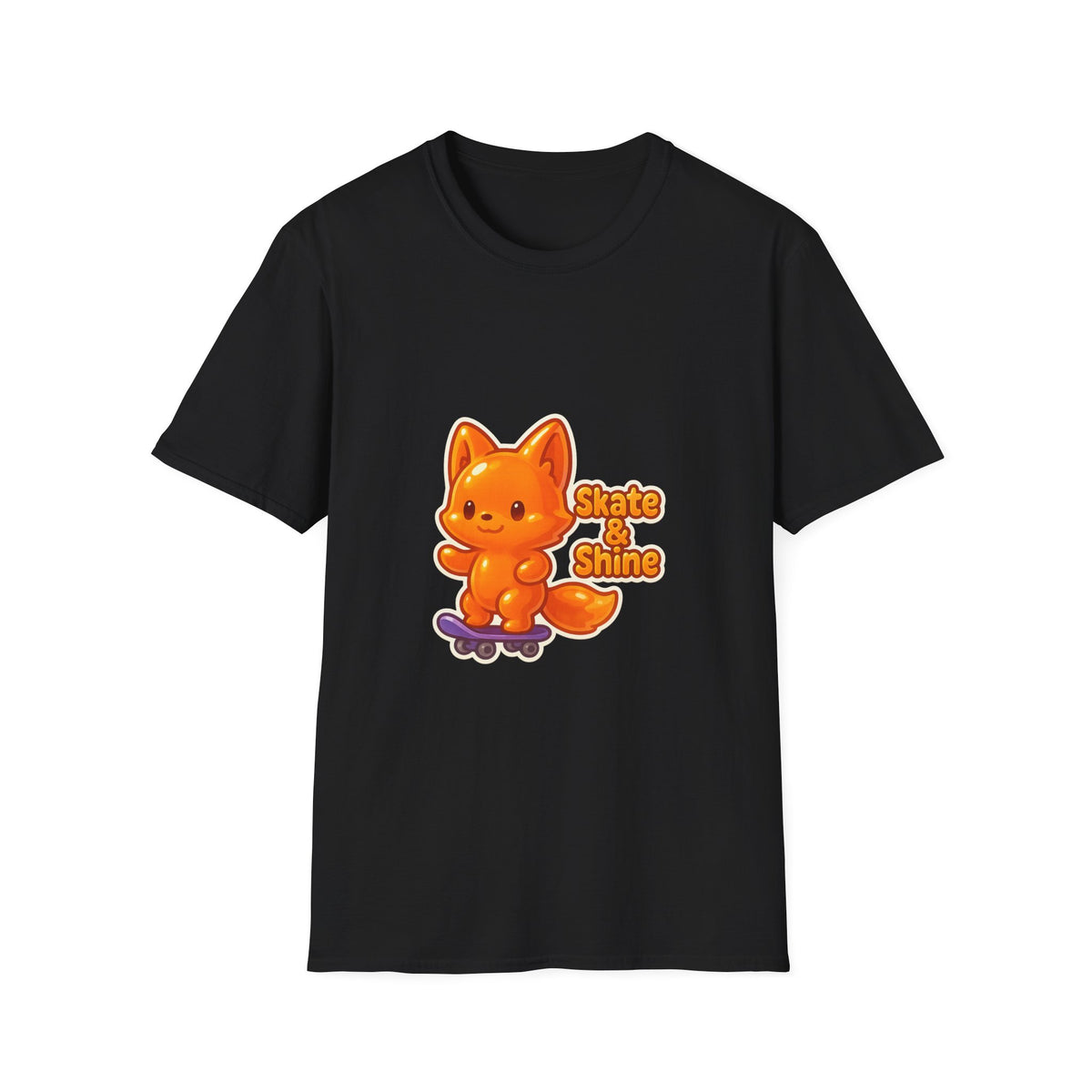 Cute Orange Fox Skateboard T-Shirt — "Gotta Skate" Graphic Tee - Trending Now - October 2026