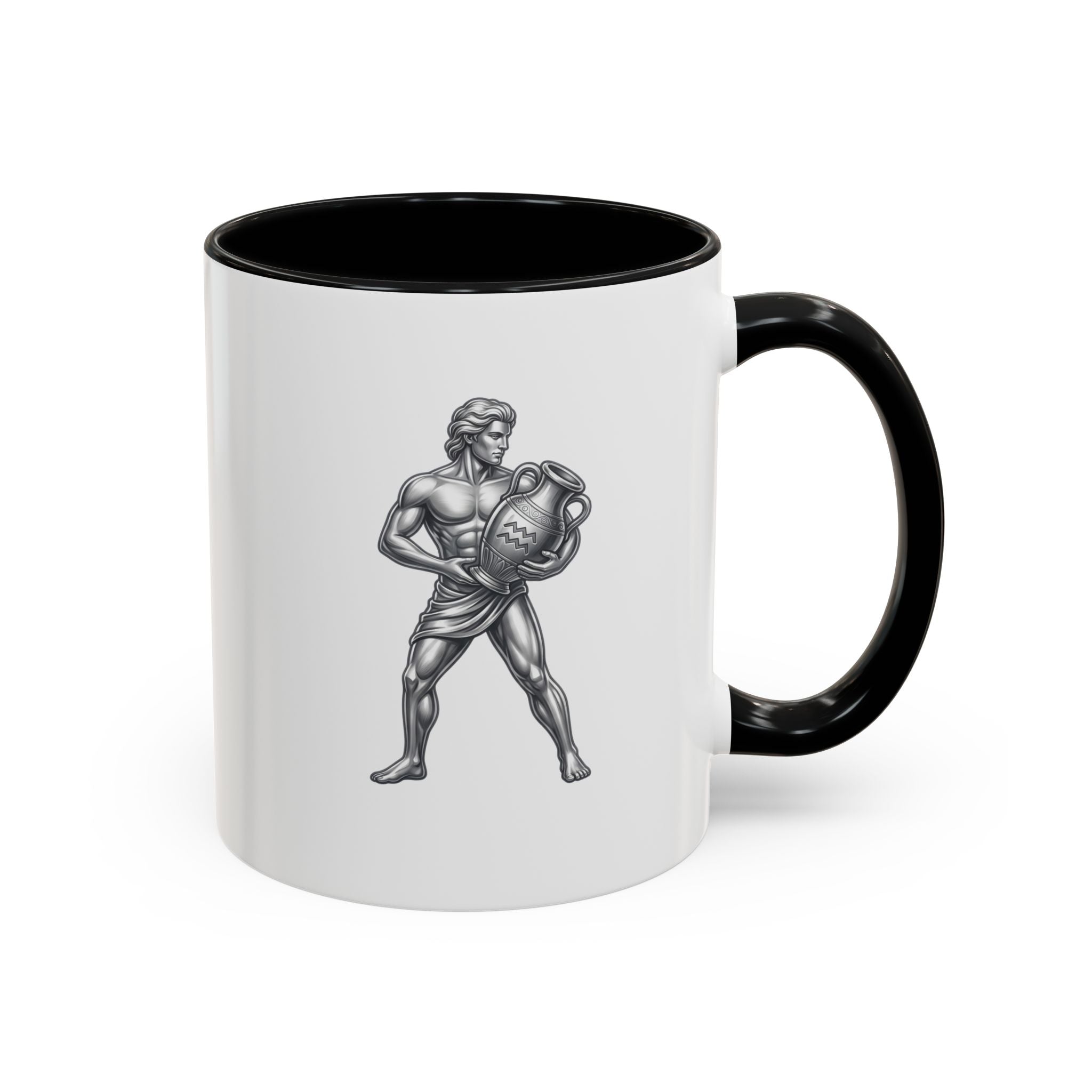 Aquarius Zodiac Accent Coffee Mug – Astrology Sign Gift