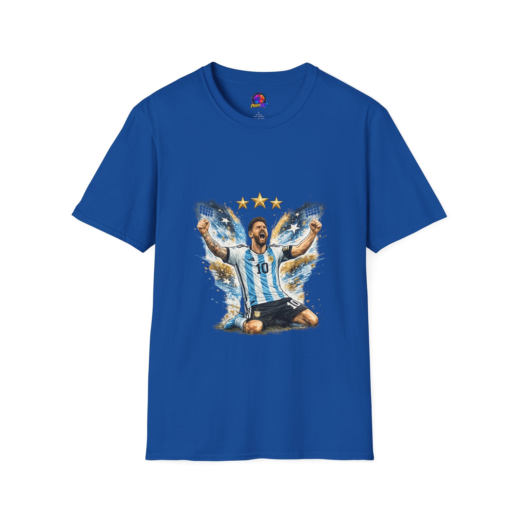 Argentina Soccer Legend Argentina T-Shirt — Celebratory Messi Design