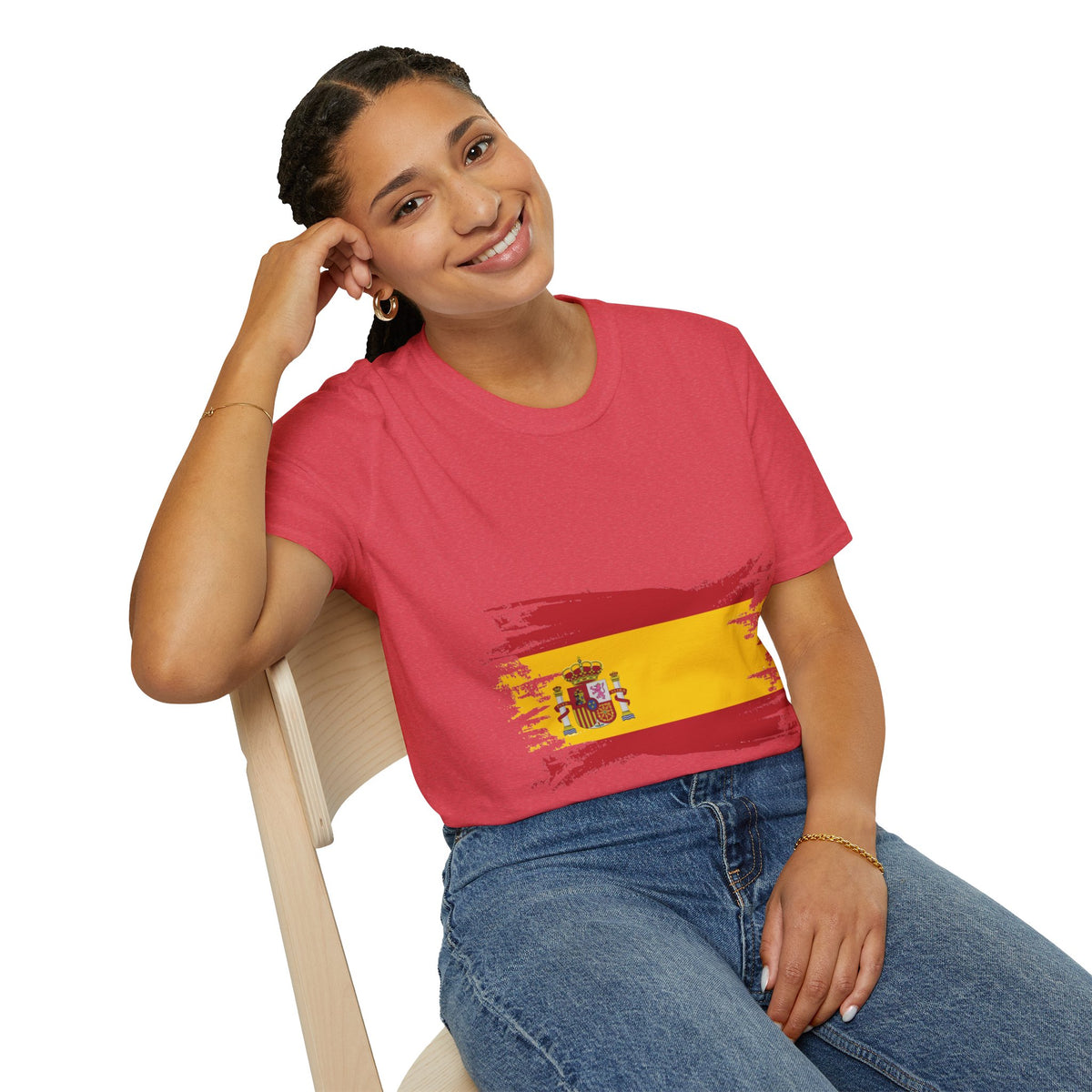 Spain Flag T-Shirt — Distressed Spanish Flag Graphic Tee
