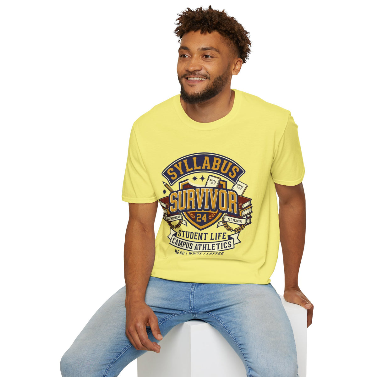 Syllabus Survivor T‑Shirt — College Student Graduation & Back-to-School Tee - Trending Now - August 2026