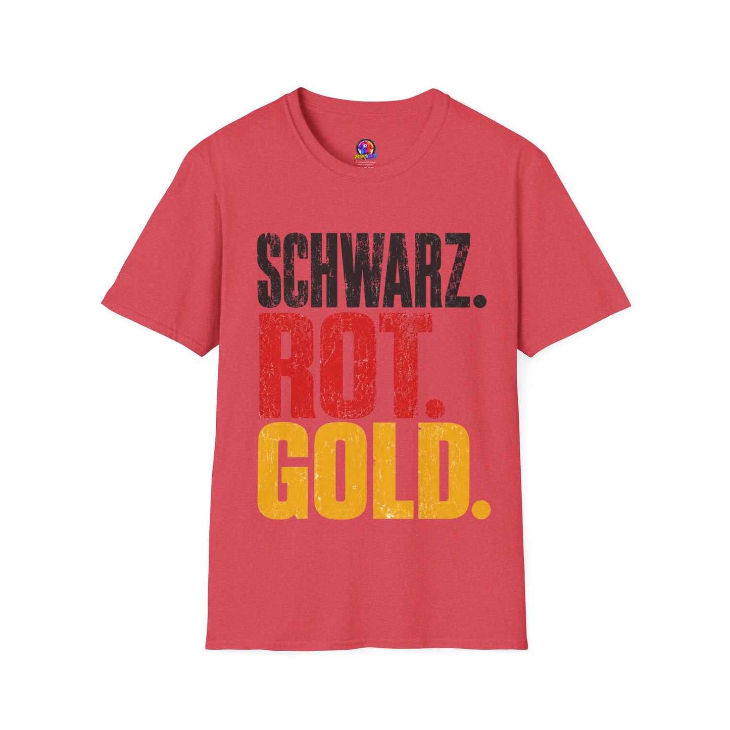 Germany Schwarz Rot Gold T-Shirt — German Flag Pride Graphic Tee