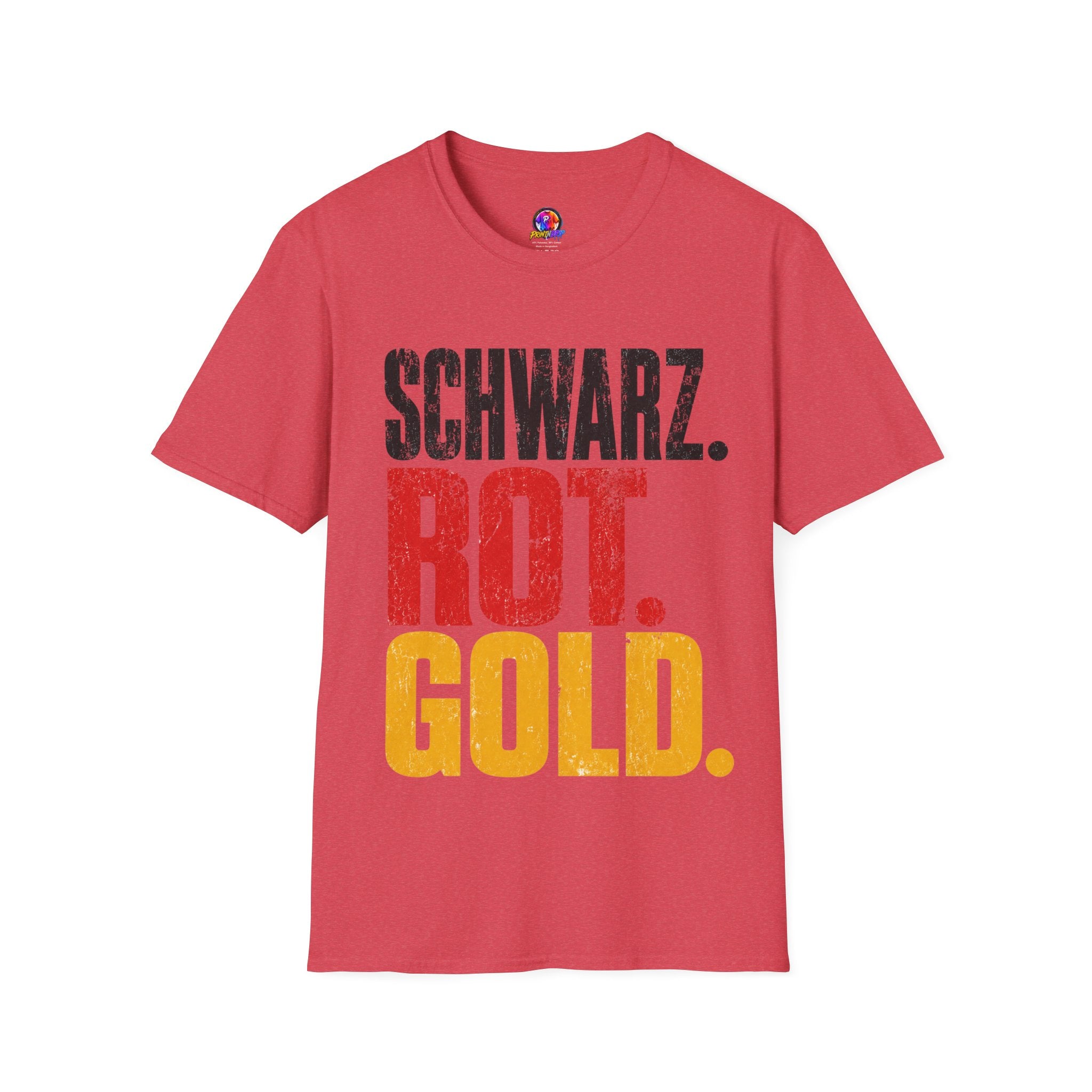 Germany Schwarz Rot Gold T-Shirt — German Flag Pride Graphic Tee
