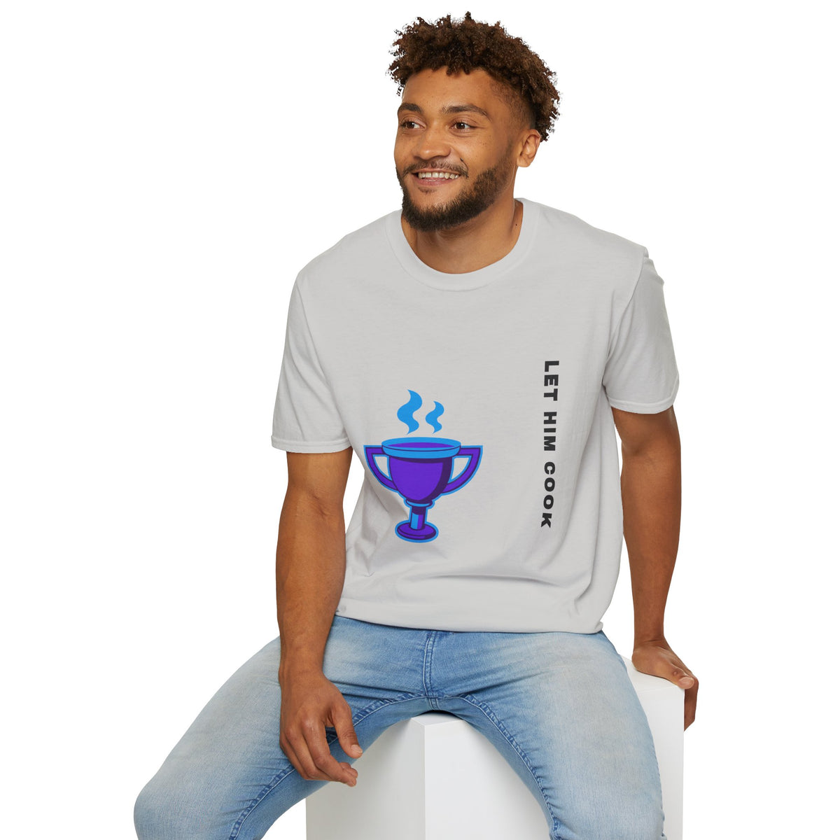 Trophy Mug T‑Shirt — "Let Him Cook" Funny Chef Pride Tee - Trending Now - September 2026