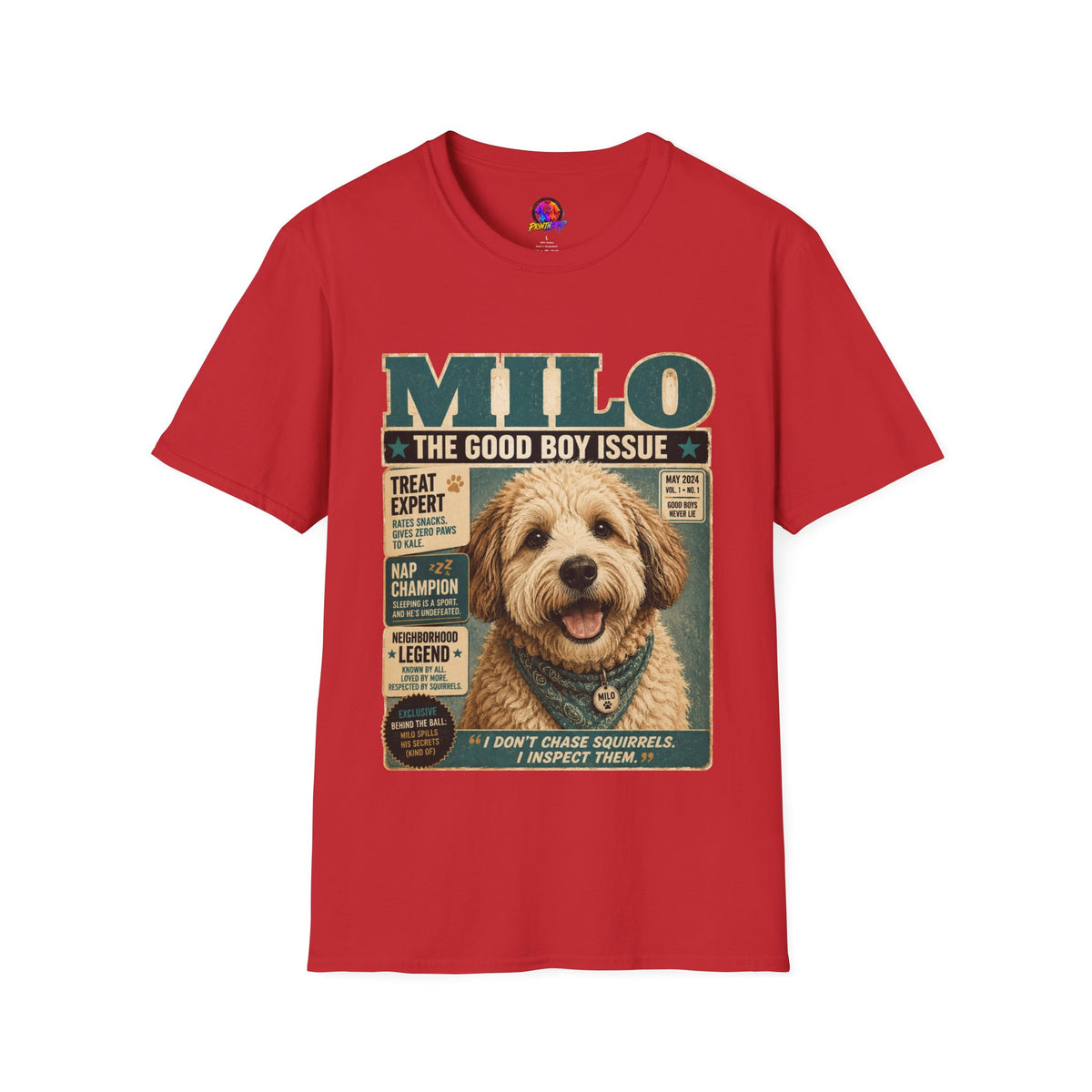 Milo 'The Good Boy Issue' Dog Magazine T-Shirt