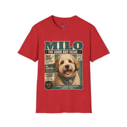 Milo 'The Good Boy Issue' Dog Magazine T-Shirt