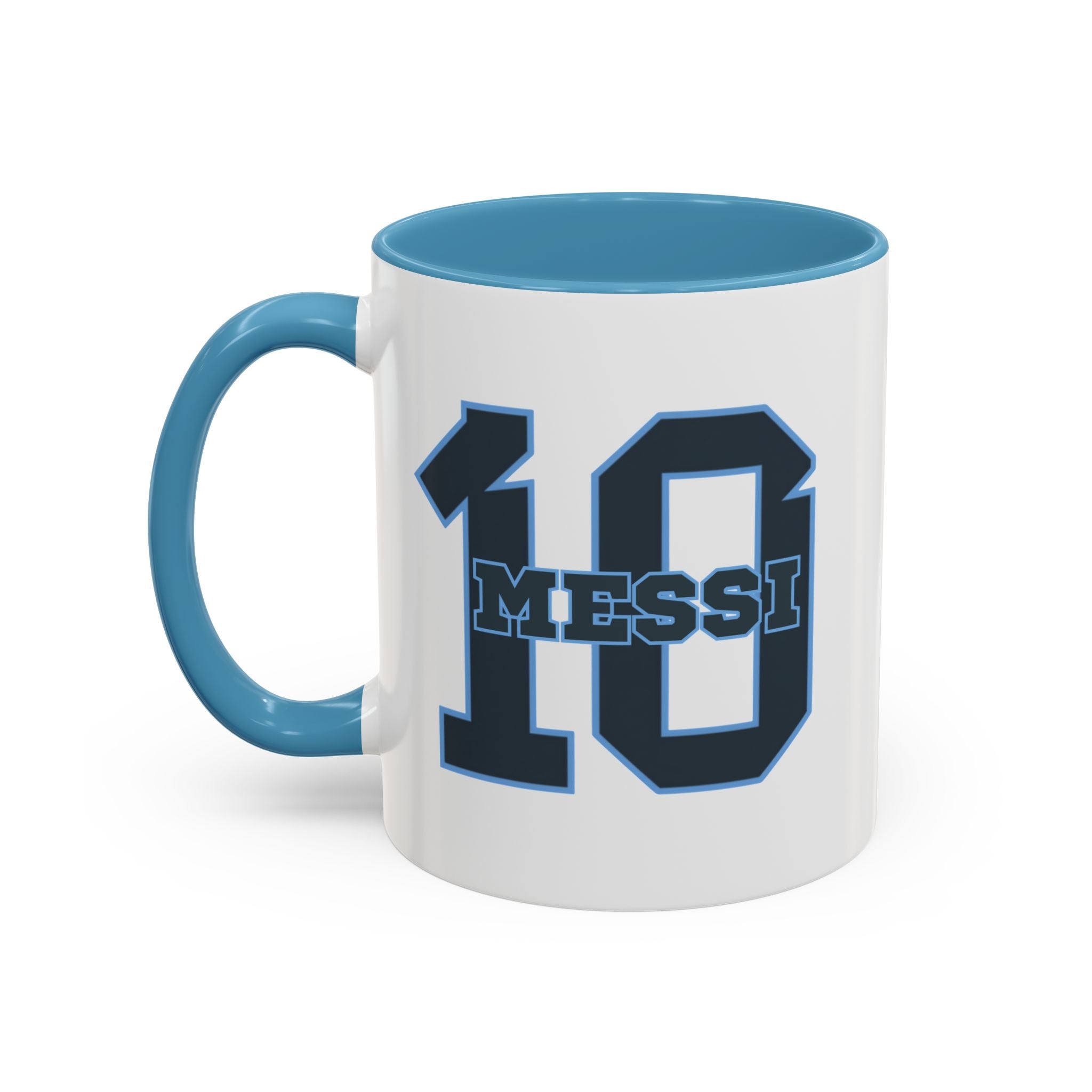 10 'Messi' Accent Coffee Mug — Soccer Jersey Number Coffee Cup