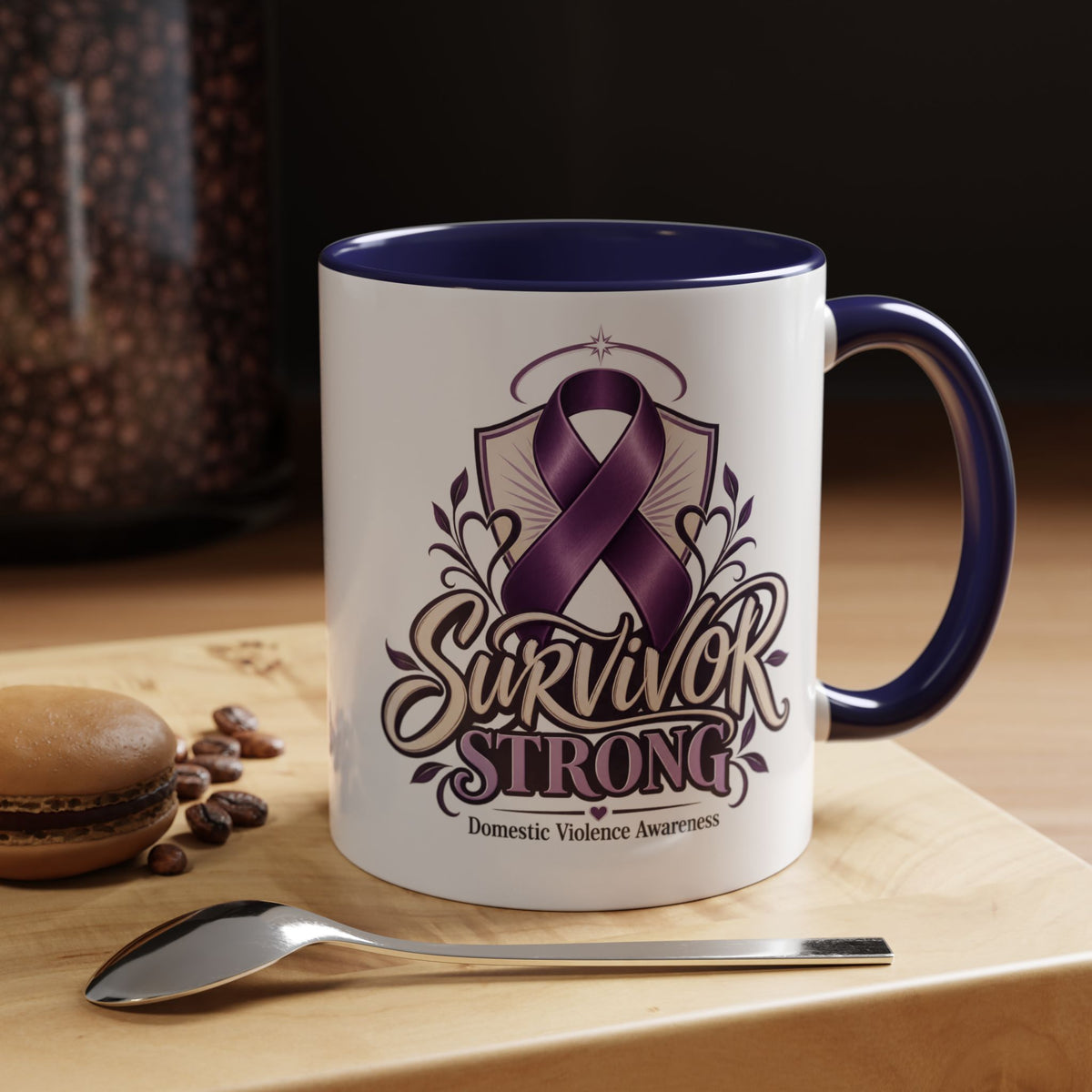 Domestic Violence Awareness Survivor Strong Coffee Mug