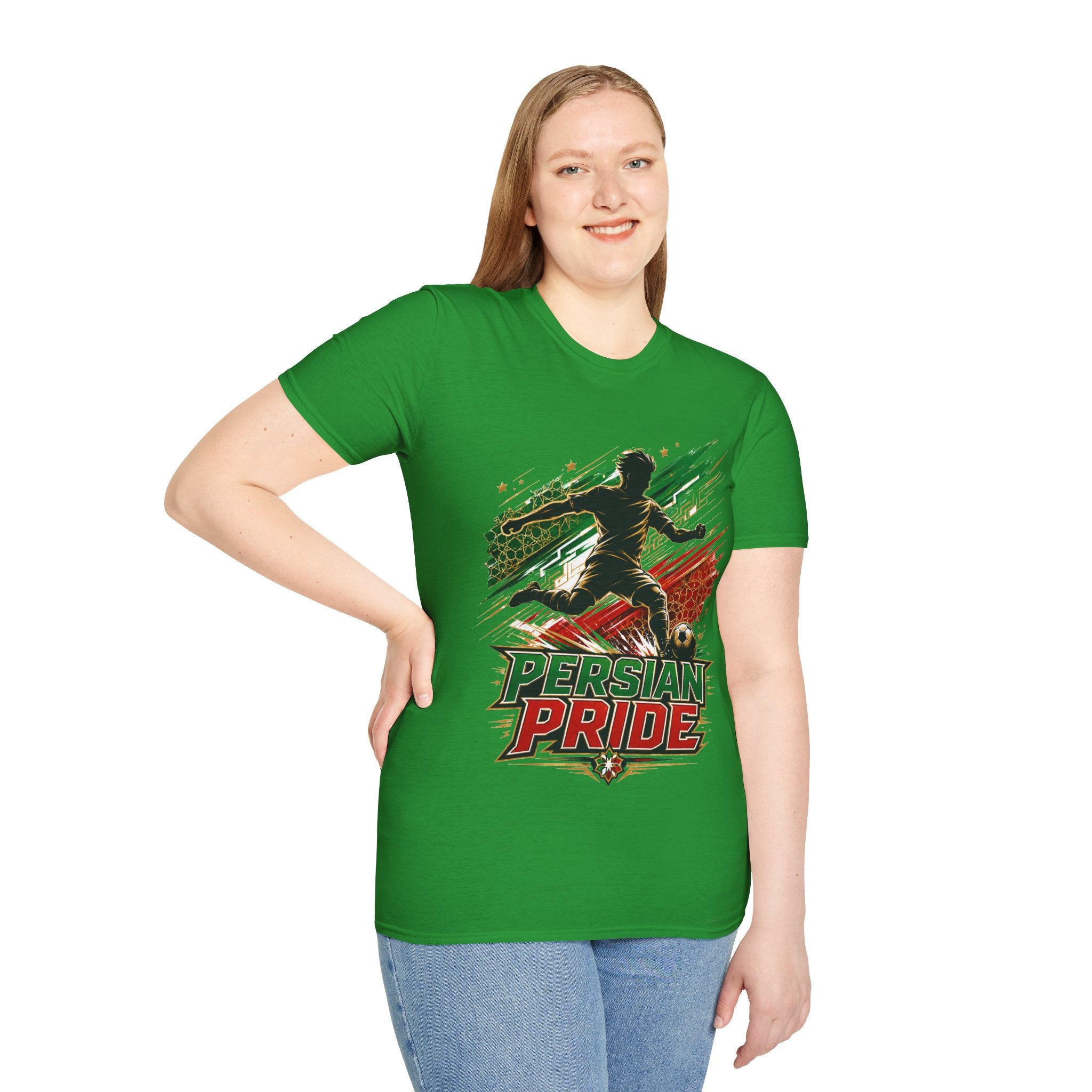 Iran Persian Pride Soccer Tee — Iranian Football Fan T-Shirt