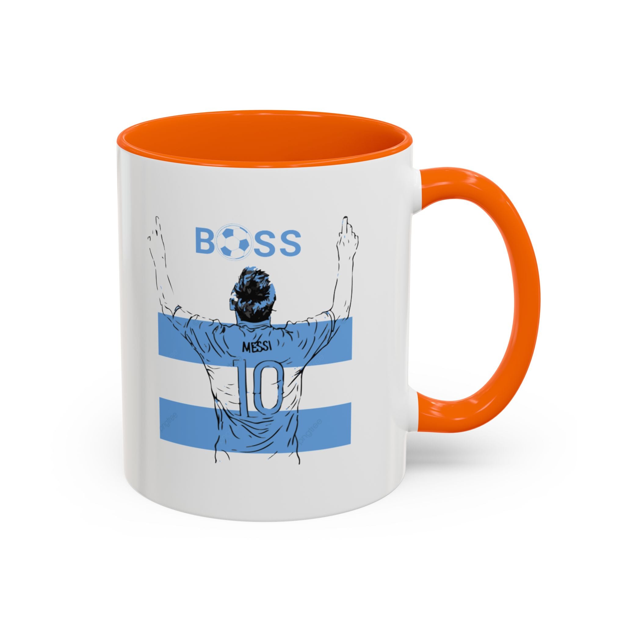 Boss Soccer Player Accent Coffee Mug —