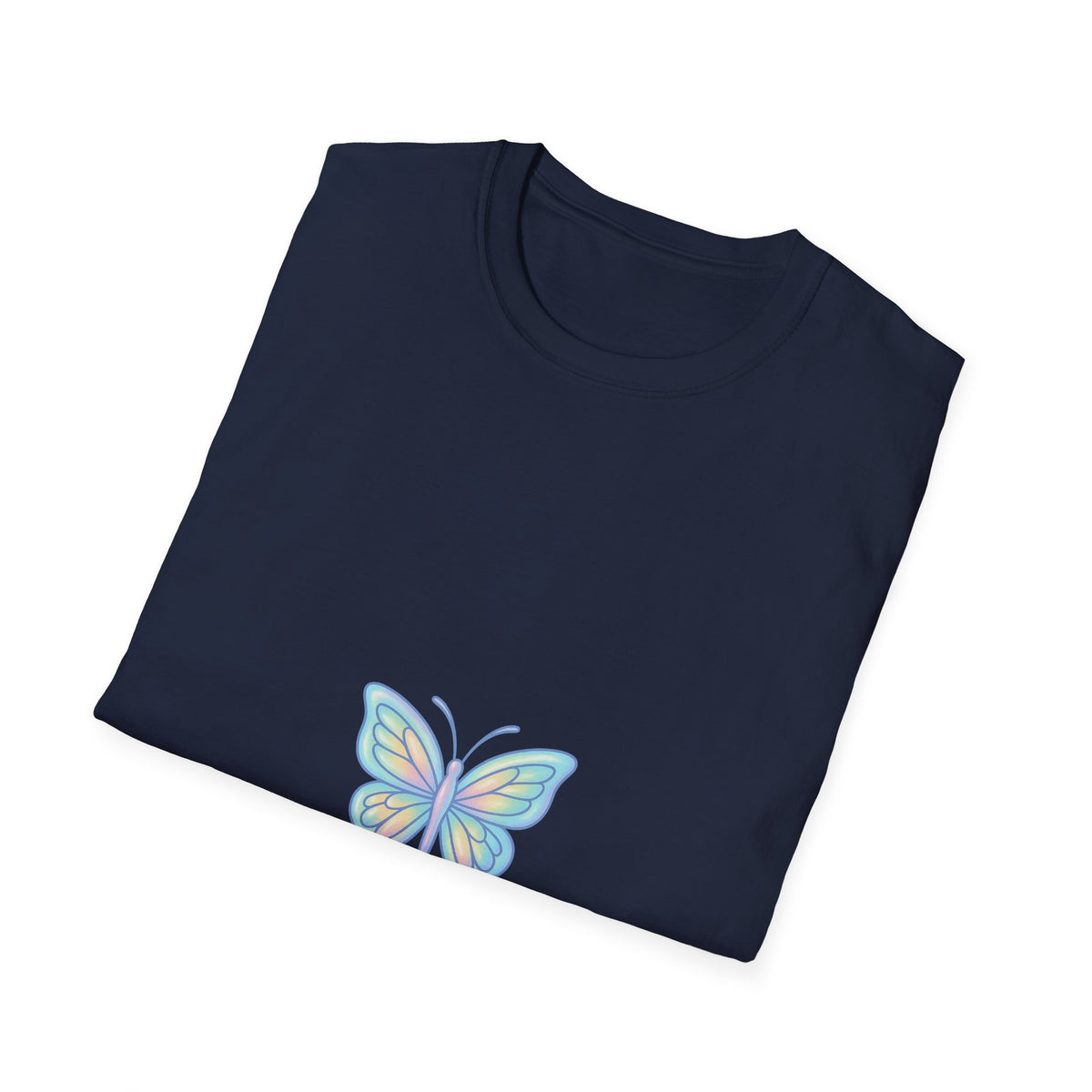 Butterfly Pastel Tee — 'Flutter & Fly' Small Chest Graphic T-Shirt - Trending Now - October 2026