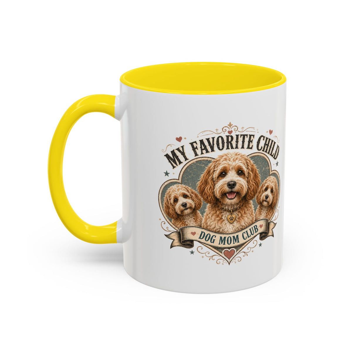 Milo Bailey Dog Dad Mom Dog Mom Club Coffee Mug — “My Favorite Child” Cute Labradoodle Gift