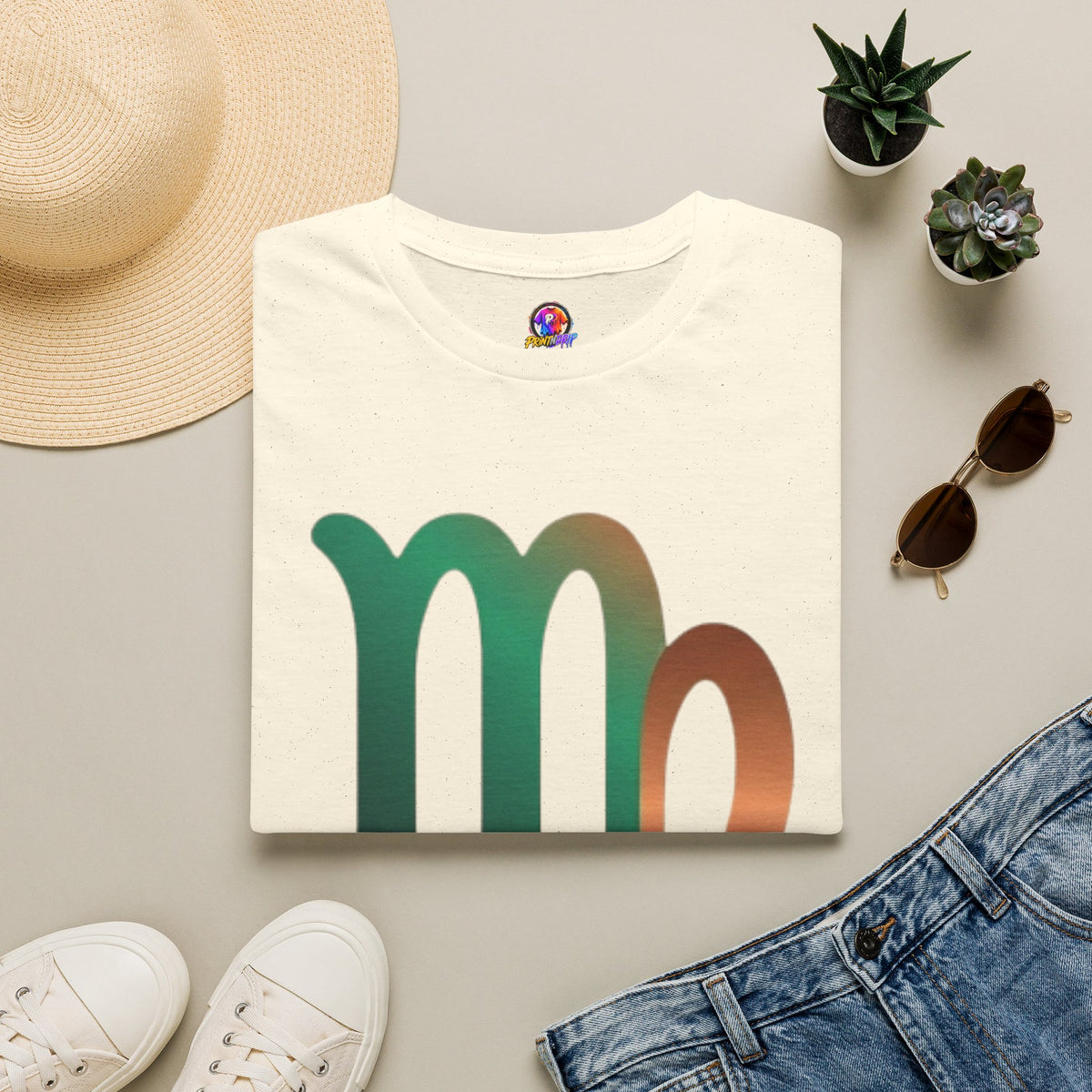 Virgo Zodiac Drip T-Shirt — Colorful Virgo Sign Astrology Tee