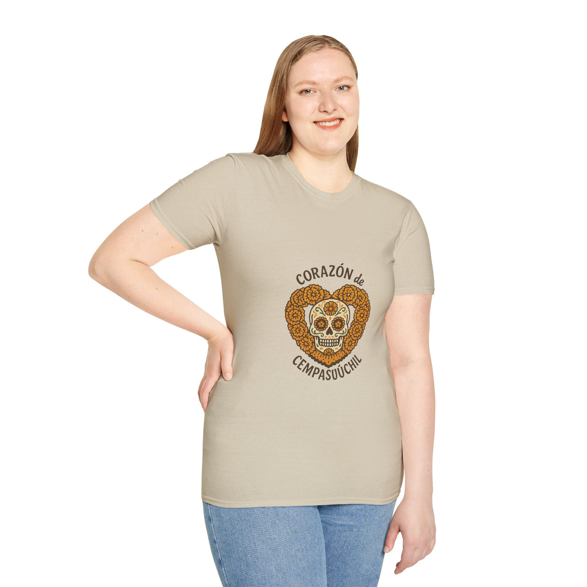 T-Shirt — Corazón de Champurrón Día de los Muertos Sugar Skull Tee - Trending Now - October 2026