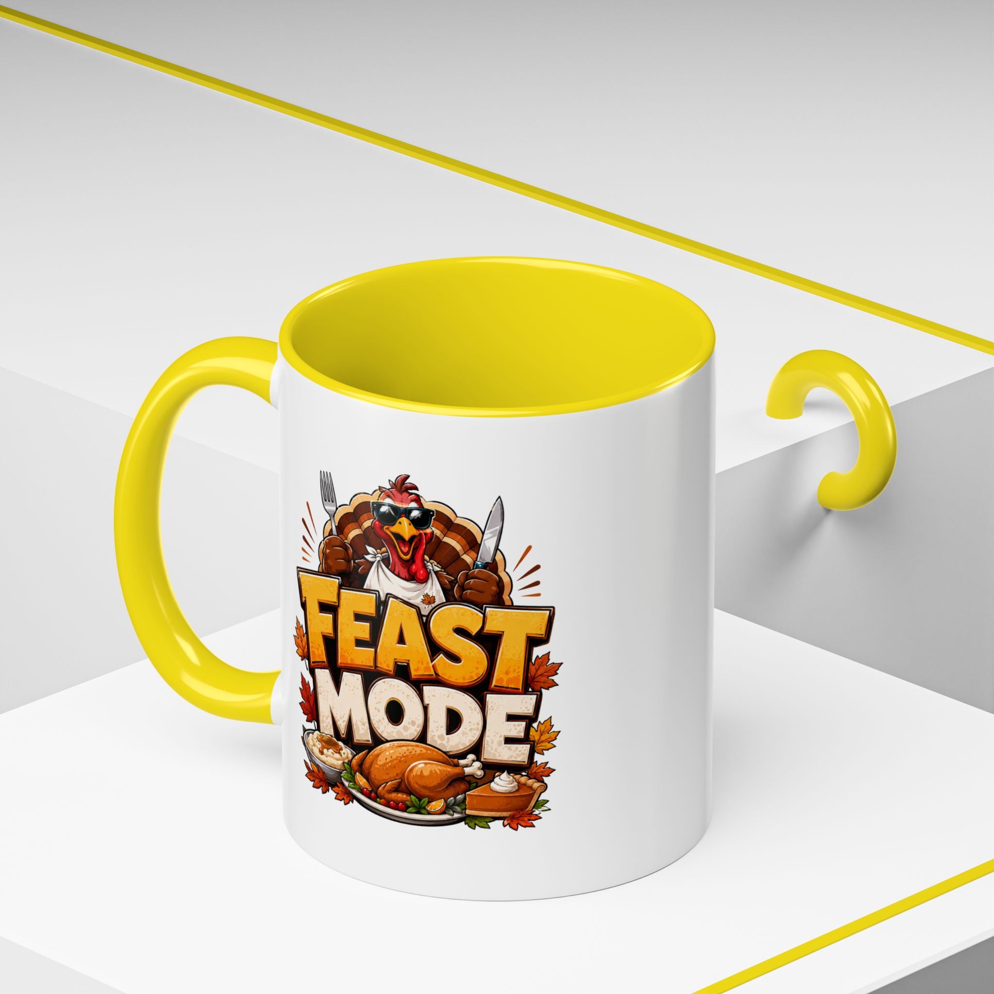 Thanksgiving Mug Feast Mode Coffee Mug — Thanksgiving Turkey Holiday Mug
