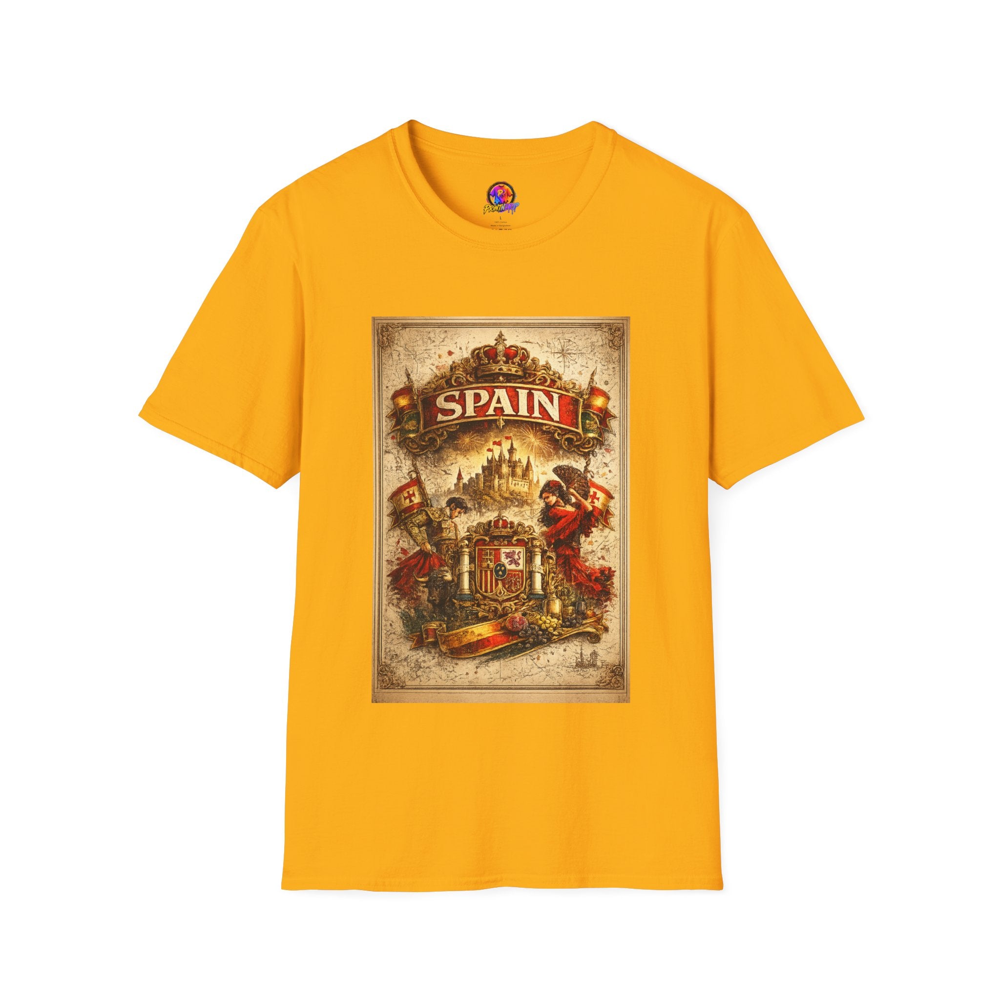 Spain Vintage Travel Graphic T‑Shirt — Retro Spanish Landmark Tee