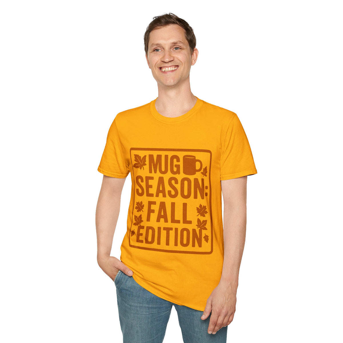 "Mug Season Fall Edition" Retro Aesthetic Graphic Tee - Cozy Autumn Vibe White T-Shirt - Trending Now - September 2026