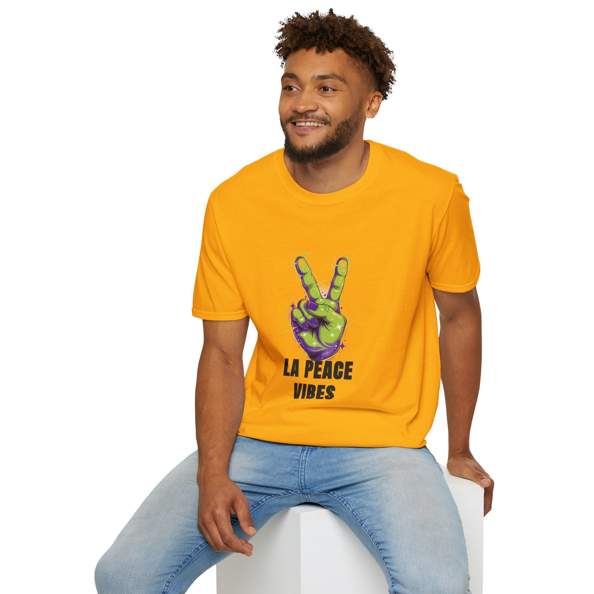 Peace Vibes T-Shirt — Green Alien Peace Sign Tee (La Peace Vibes) - Trending Now - August 2026